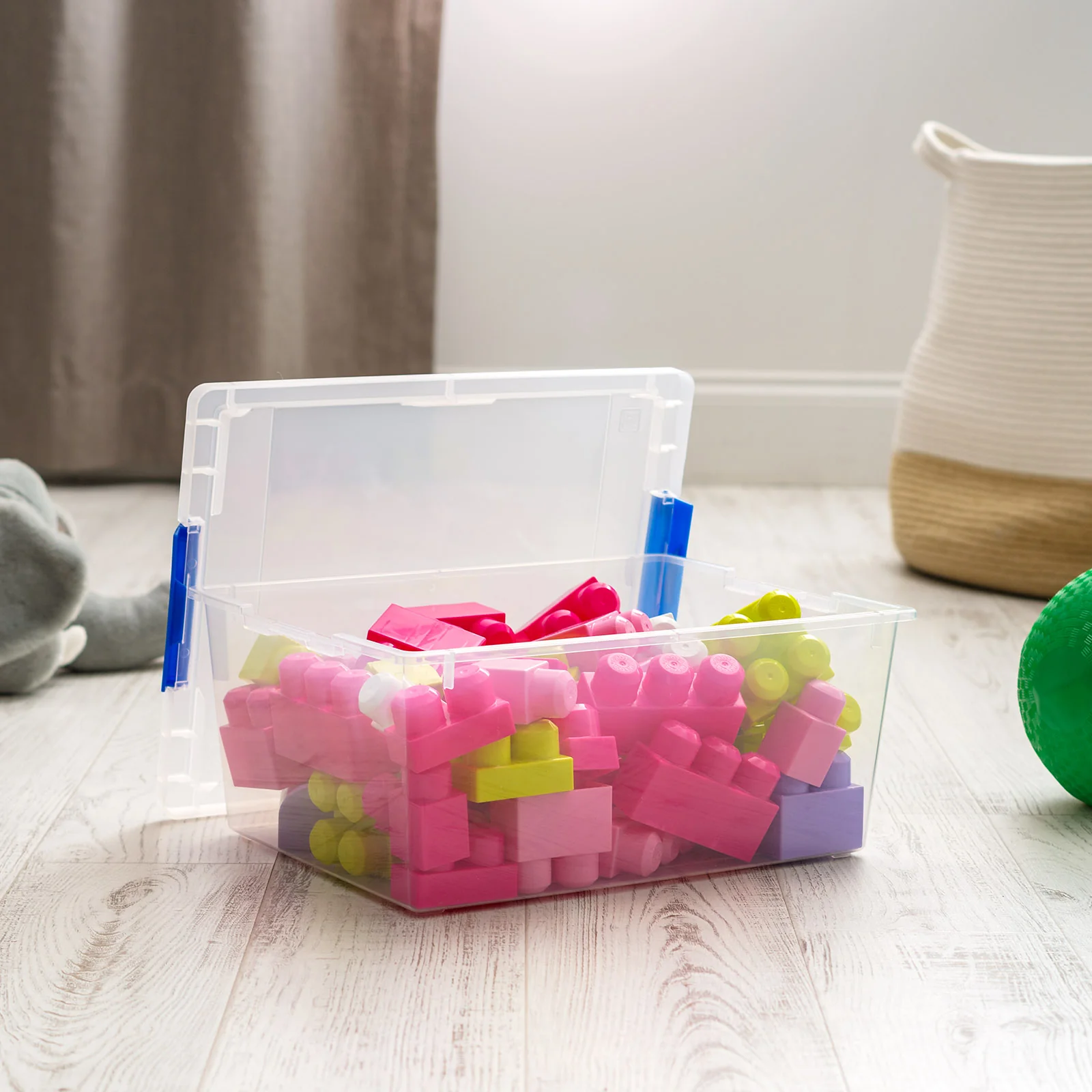 11 QT Clear Plastic Storage Container Clip Box 4 Pack - Image 5