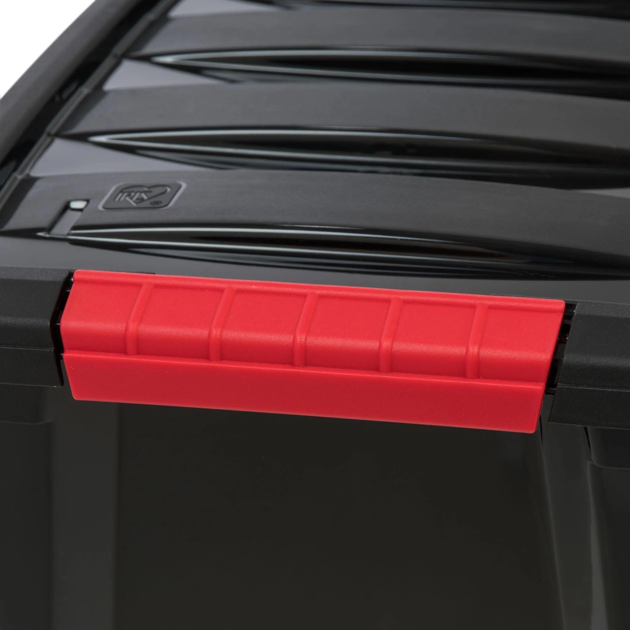 12 Quart Stack & Pull® Box, Black & Red, Set of 6 - Image 4