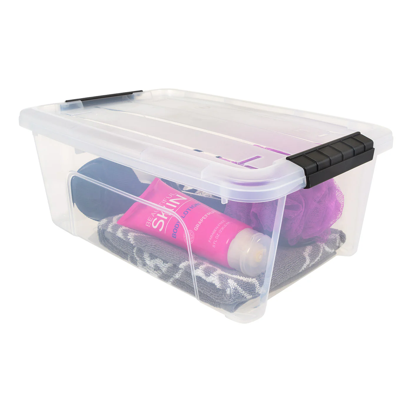 13.5 Qt (3.3 Gal) Clear Stackable Storage Containers with Latching Lids – 6 pack - Image 7