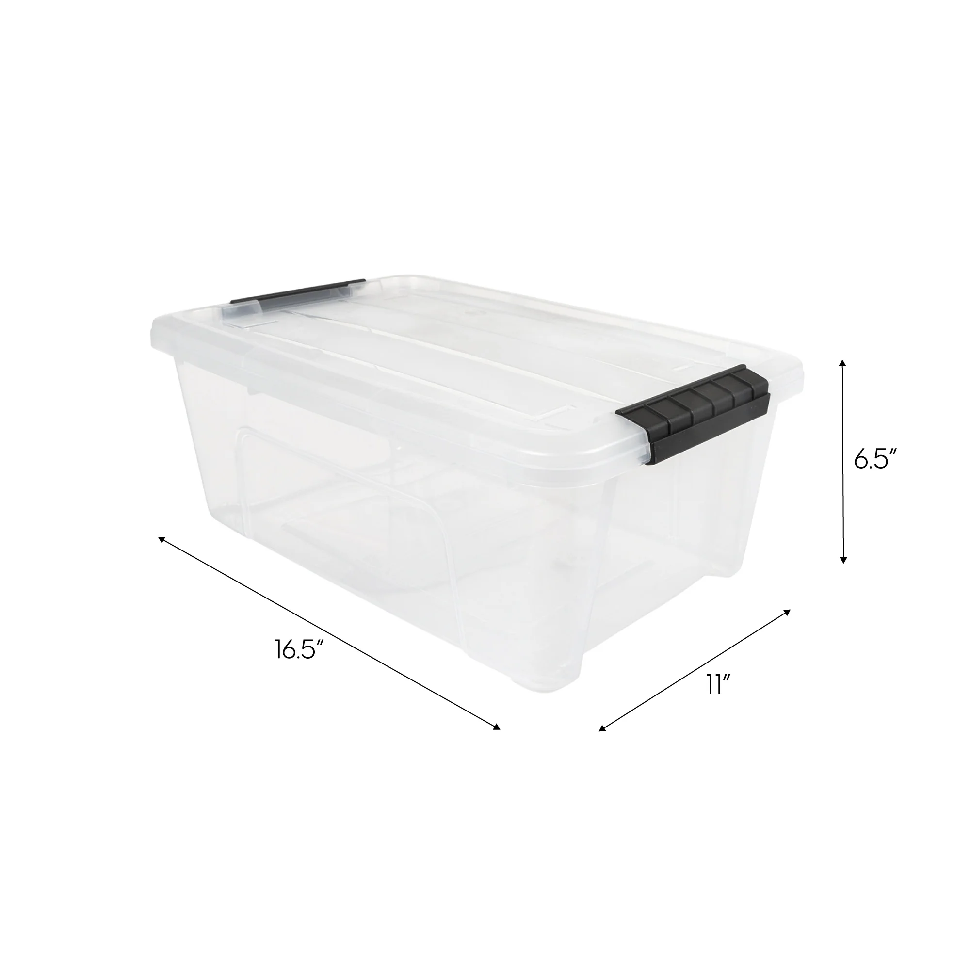 13.5 Qt (3.3 Gal) Clear Stackable Storage Containers with Latching Lids – 6 pack - Image 8