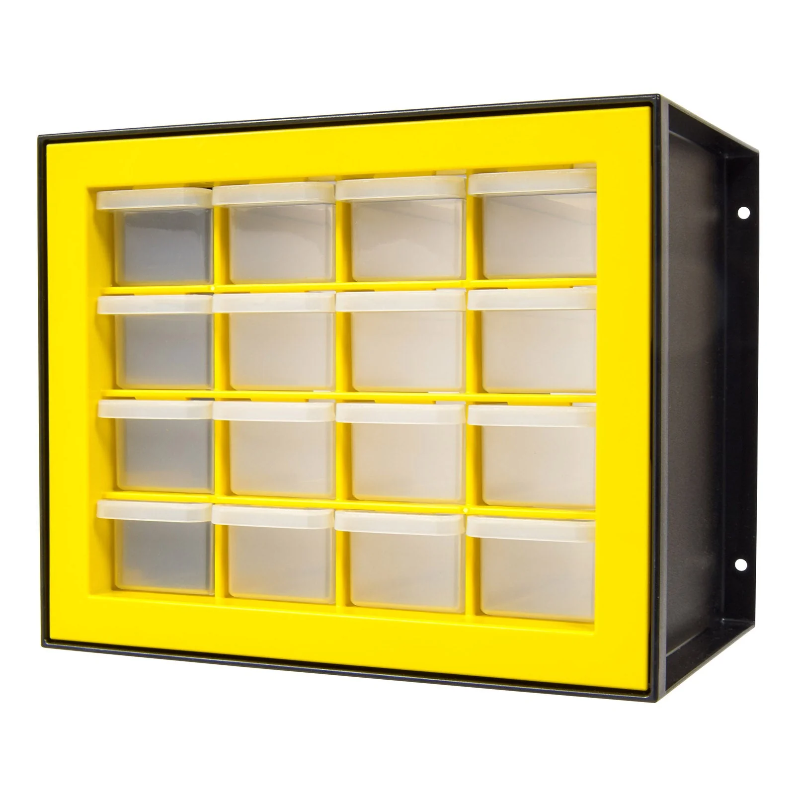 16 Drawer Parts Cabinet, Black/Yellow - Image 2