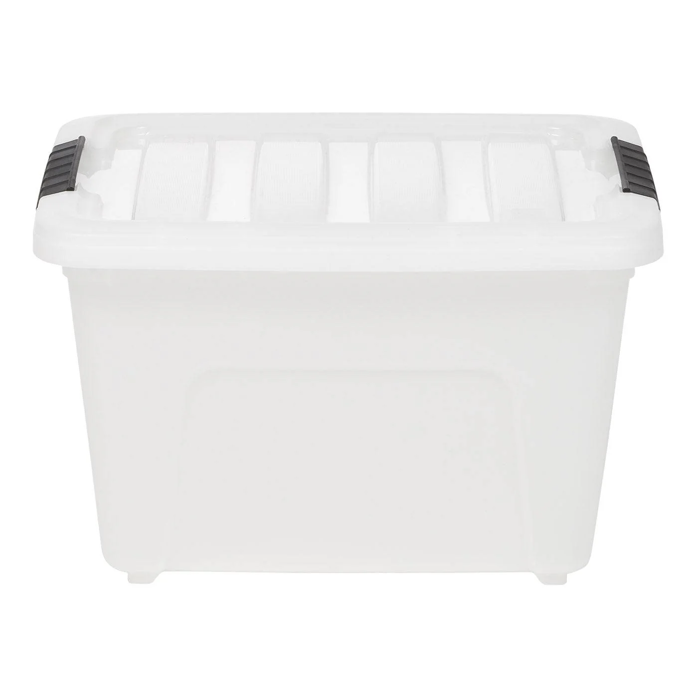 17 Quart Stack & Pull®  Natural Nesting Black Latching Storage Container [ Part of 5 ] - Image 2