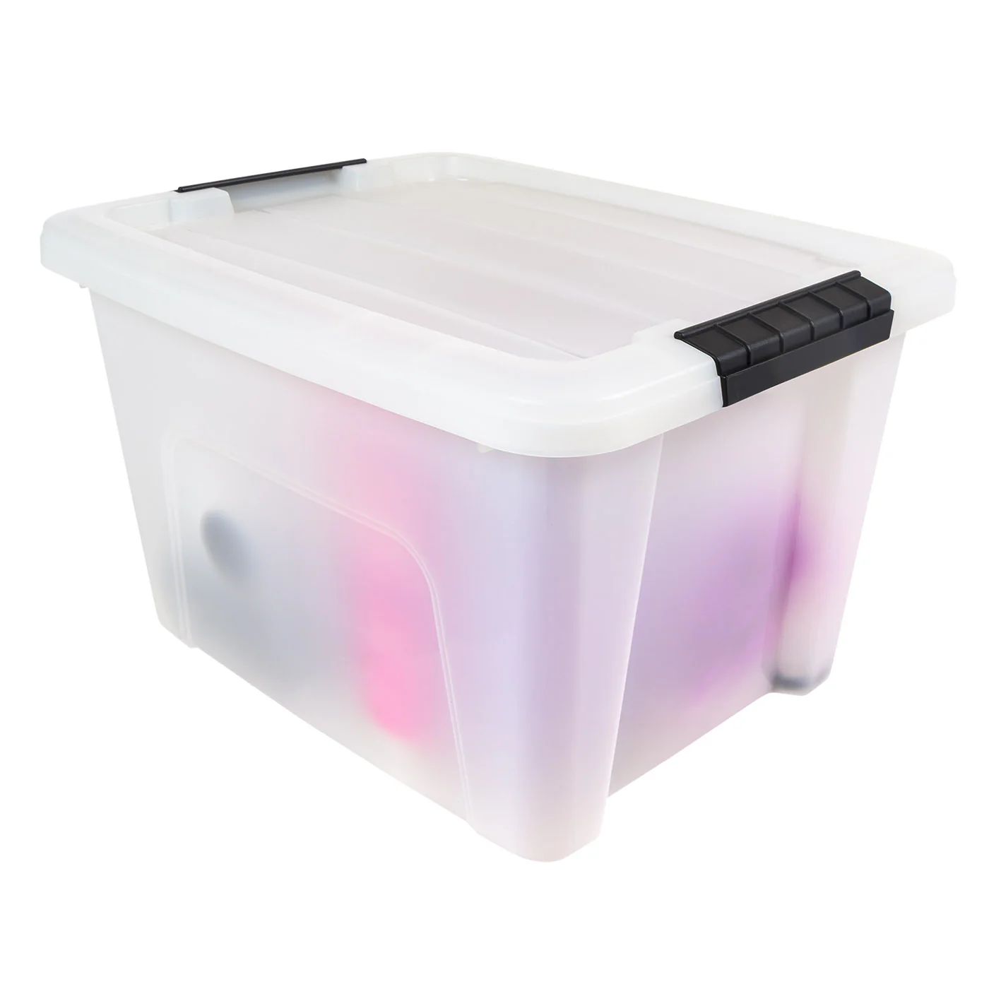 19 Qt. (4.75 Gal.) Pearl Latch Box, Stackable Plastic Storage Bins with Lids, Single Pk - Image 8