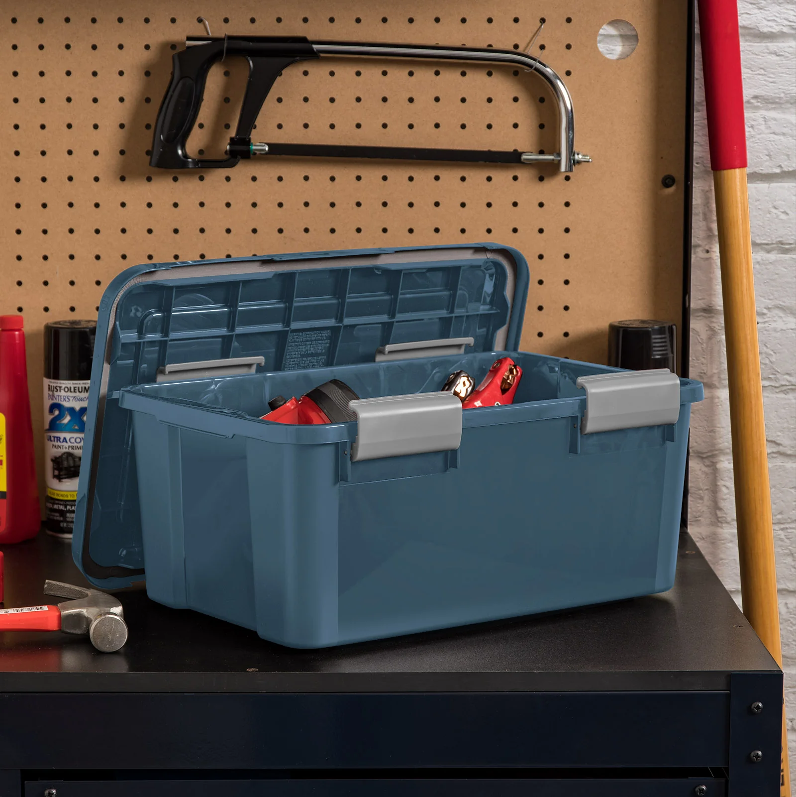 19Qt. Eco-Friendly Heavy Duty Totes for Storage with Easy-Grip Handles, 6 Pack - Image 6