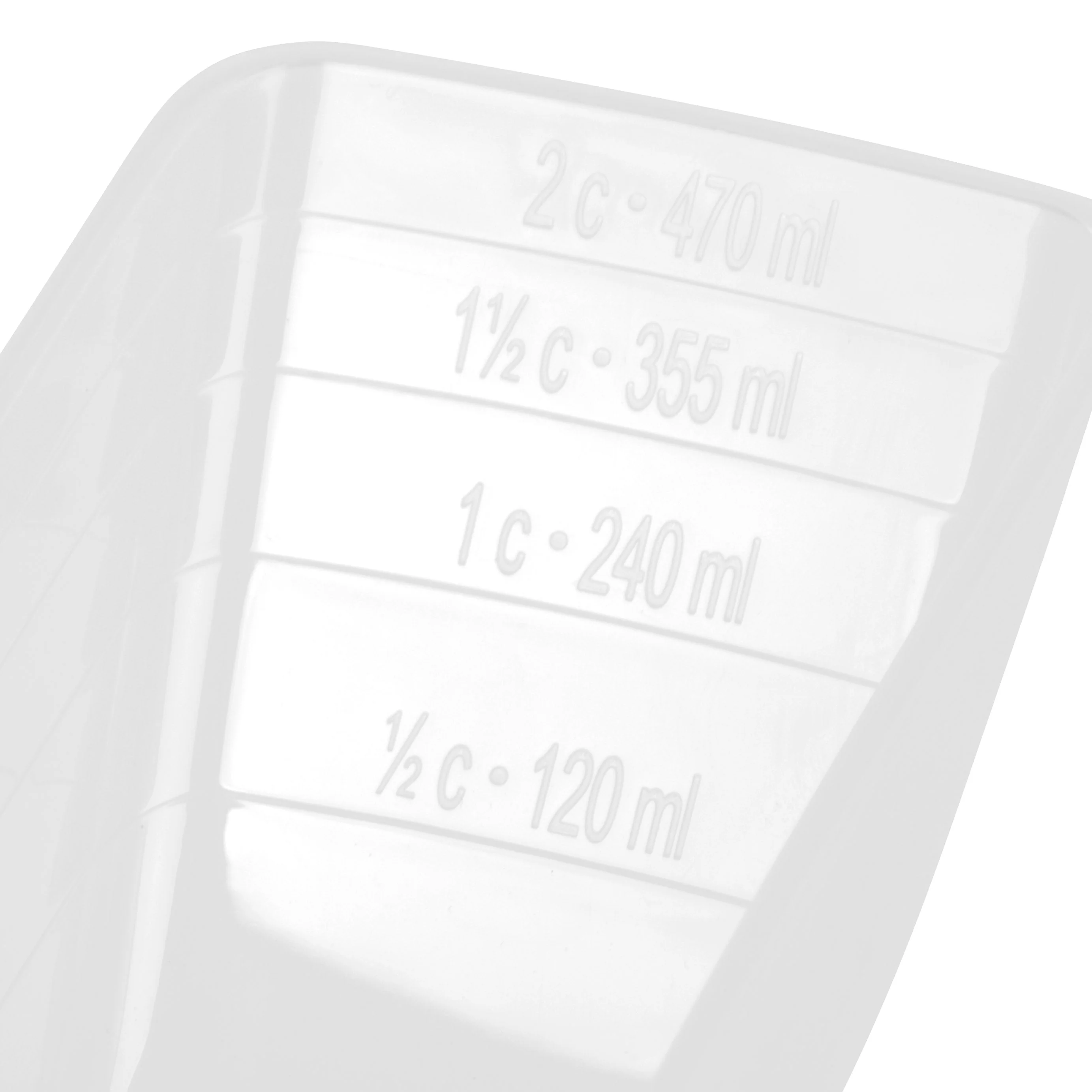 2-Cup Pet Food Scoop, 12 Pack, Clear - Image 4