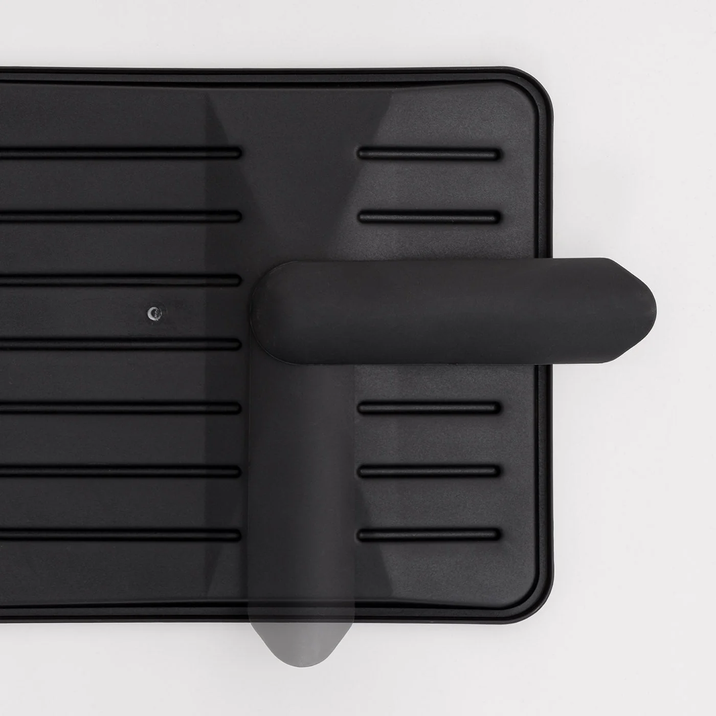 2-tier Medium Dish Rack with Drain Spout Black - Image 3