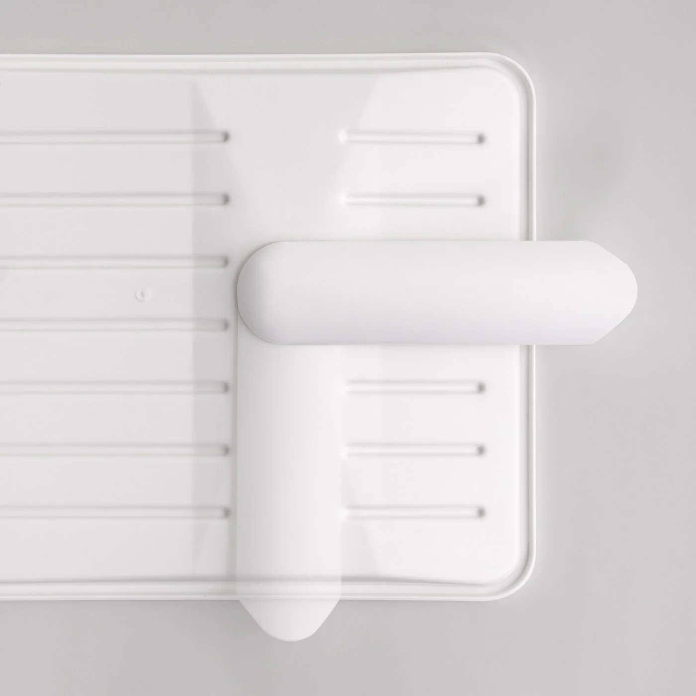2-tier Medium Dish Rack with Drain Spout Black - Image 9