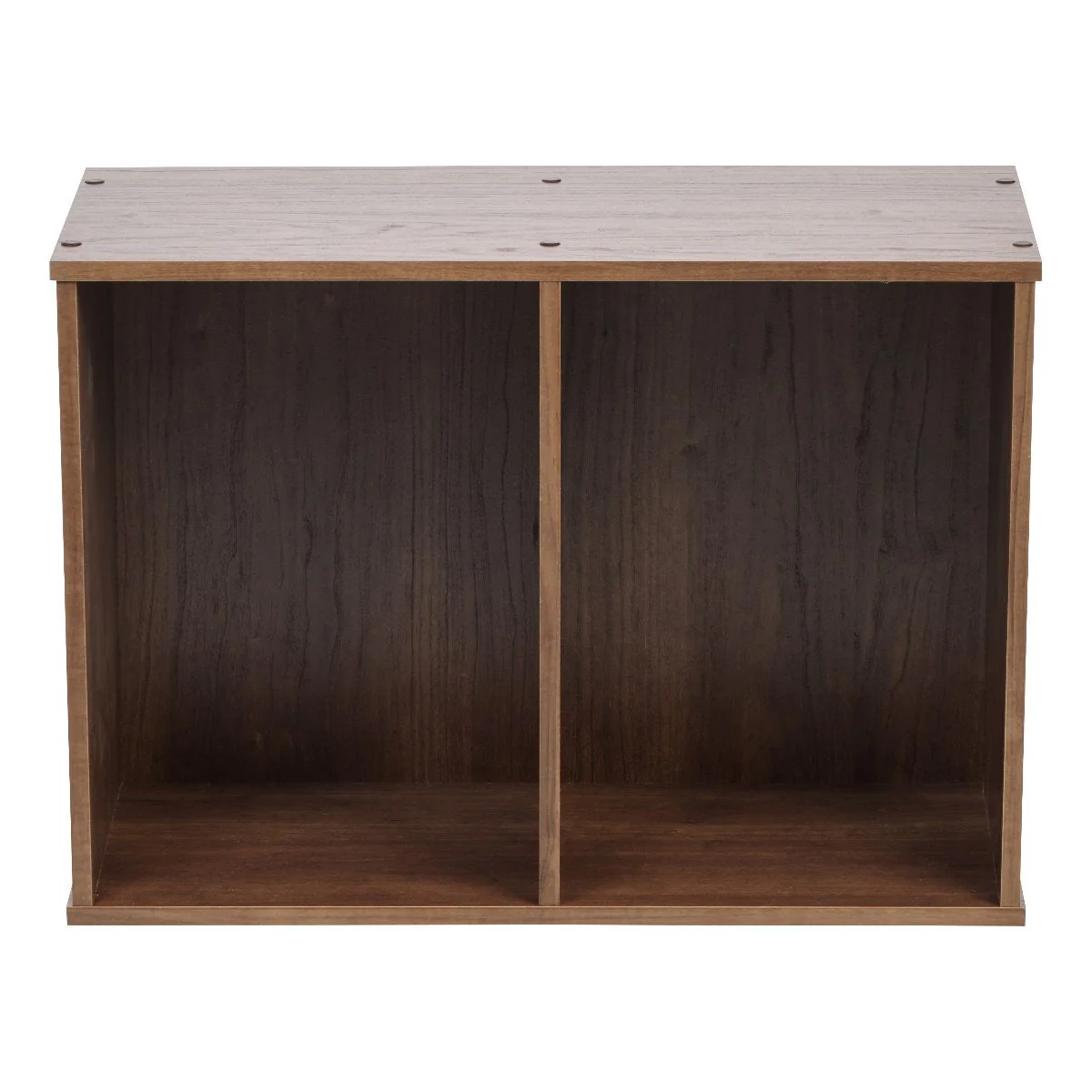 2-Tier Wood Storage Shelf, Brown - Image 4