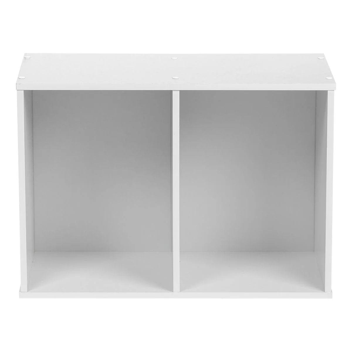 2-Tier Wood Storage Shelf, White - Image 3