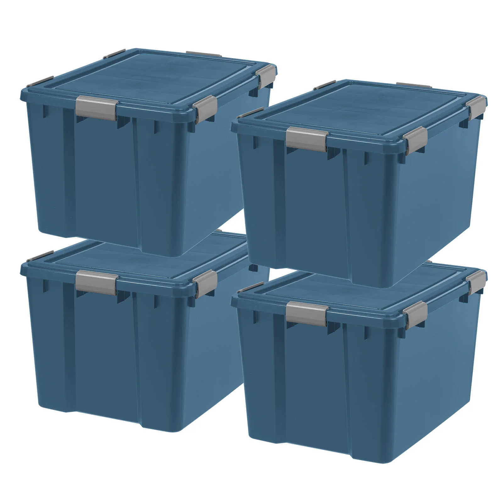 20 Gallon Eco-Friendly Heavy Duty Totes for Storage with Easy-Grip Handles, 4 Pack - Image 3