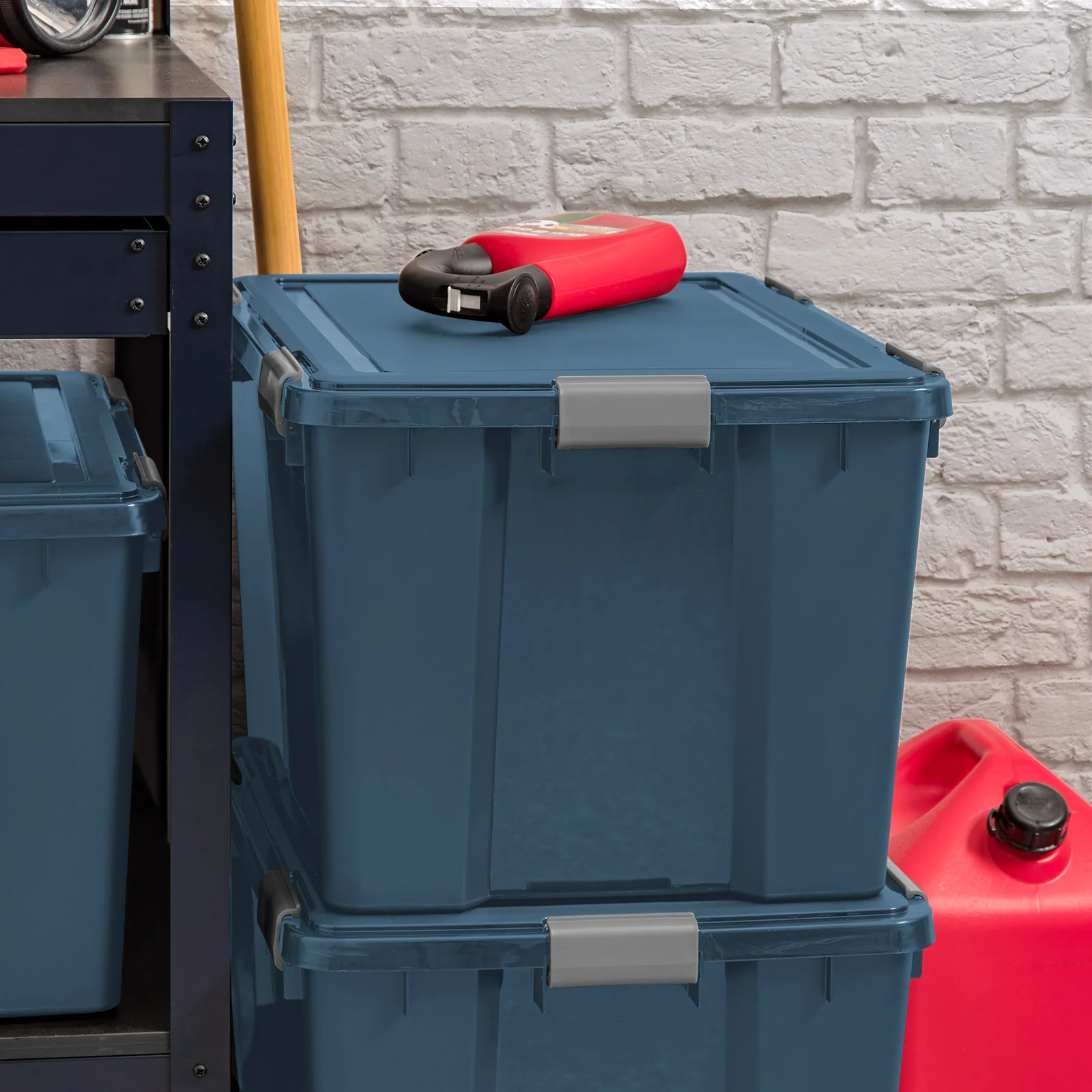 20 Gallon Eco-Friendly Heavy Duty Totes for Storage with Easy-Grip Handles, 4 Pack - Image 6