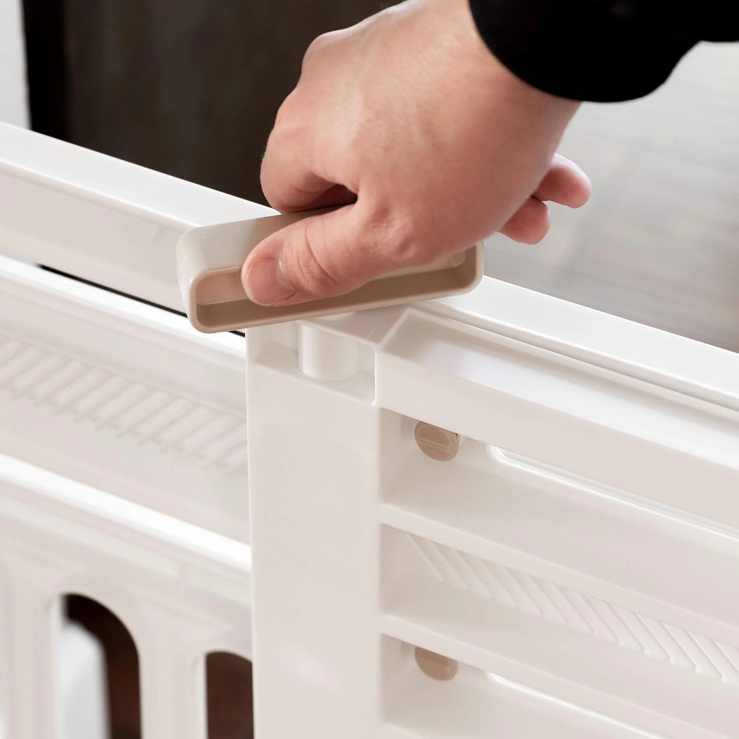 24"-39" Adjustable Indoor Pet Barrier, 2-Pack, White - Image 6