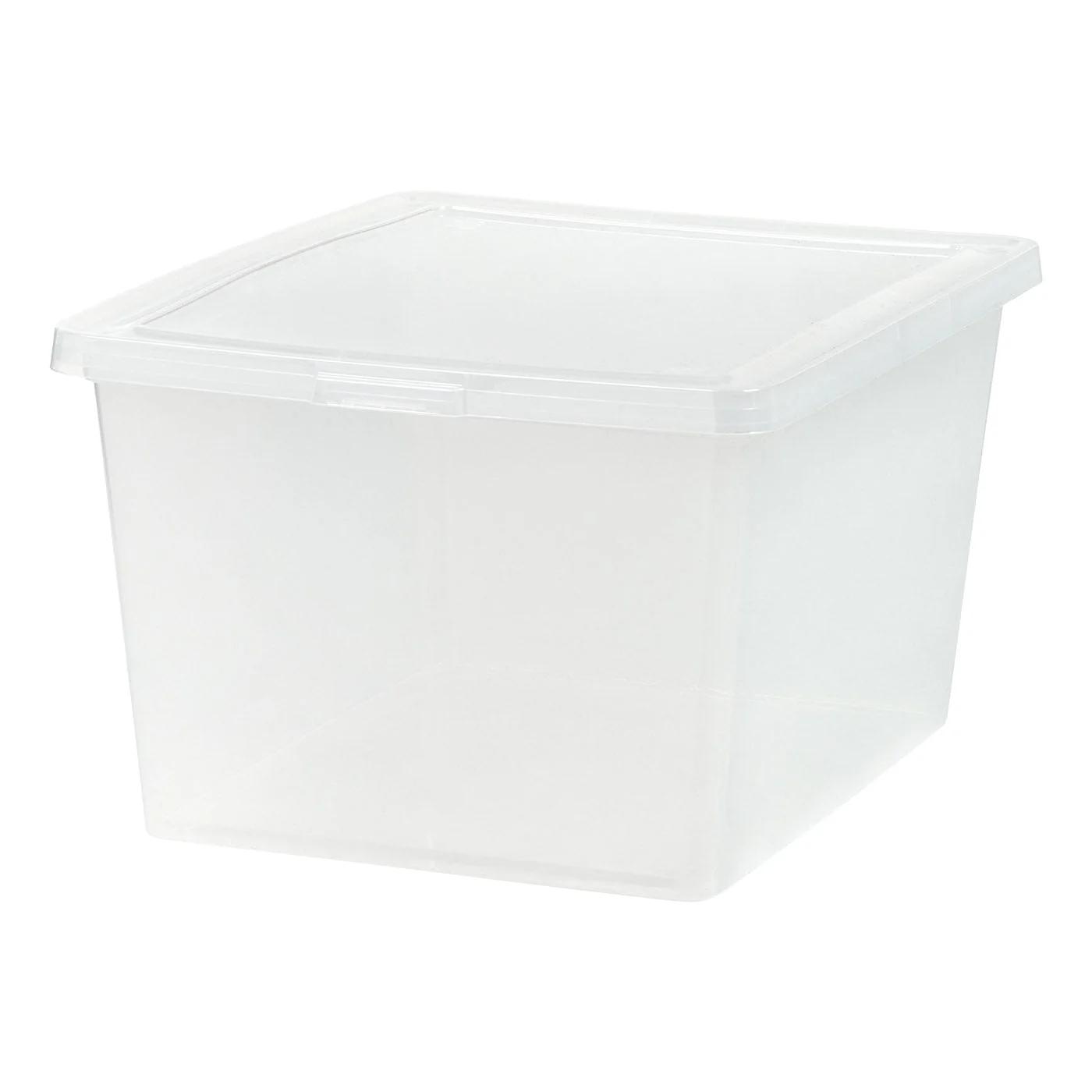 24.5 Quart Plastic Storage Bin Tote Organizing Container with Latching Lid for Shoes, Heels, Action Figures, Crayons/Pens, Art Supplies, Stackable and Nestable, 4 Pack, Clear - Image 3