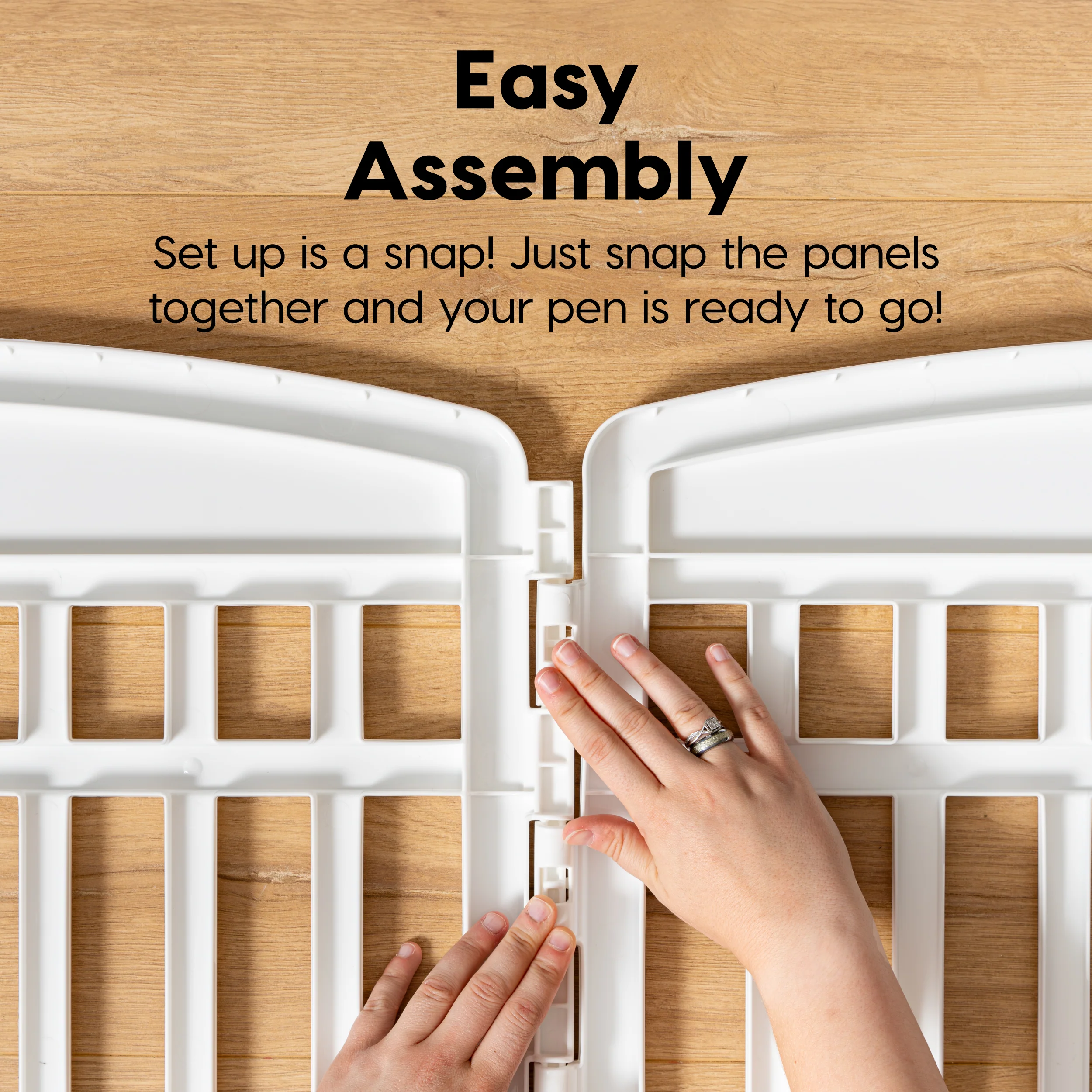 24" Exercise 4-Panel Pet Dog Playpen without door - Image 10