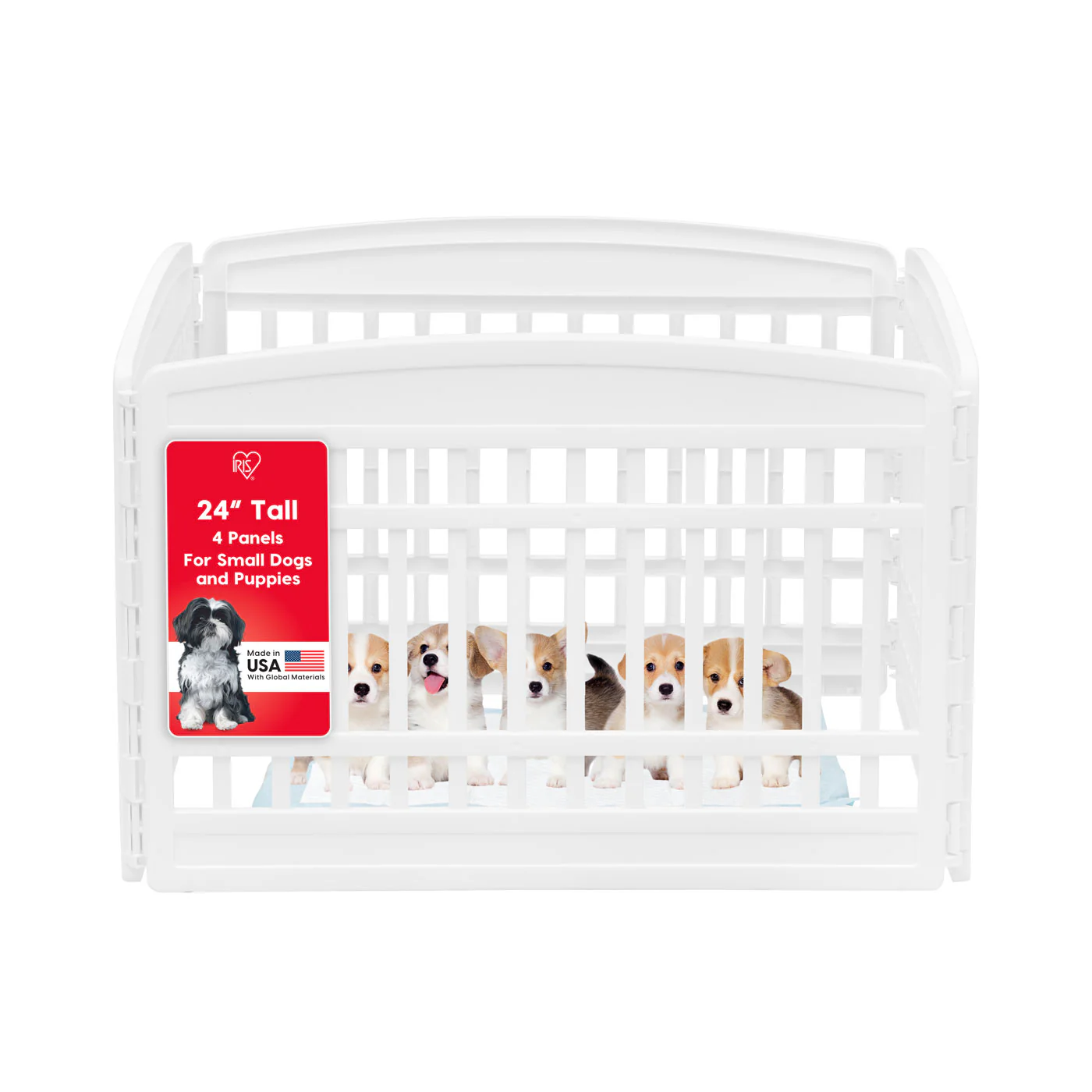 24" Exercise 4-Panel Pet Dog Playpen without door - Image 7