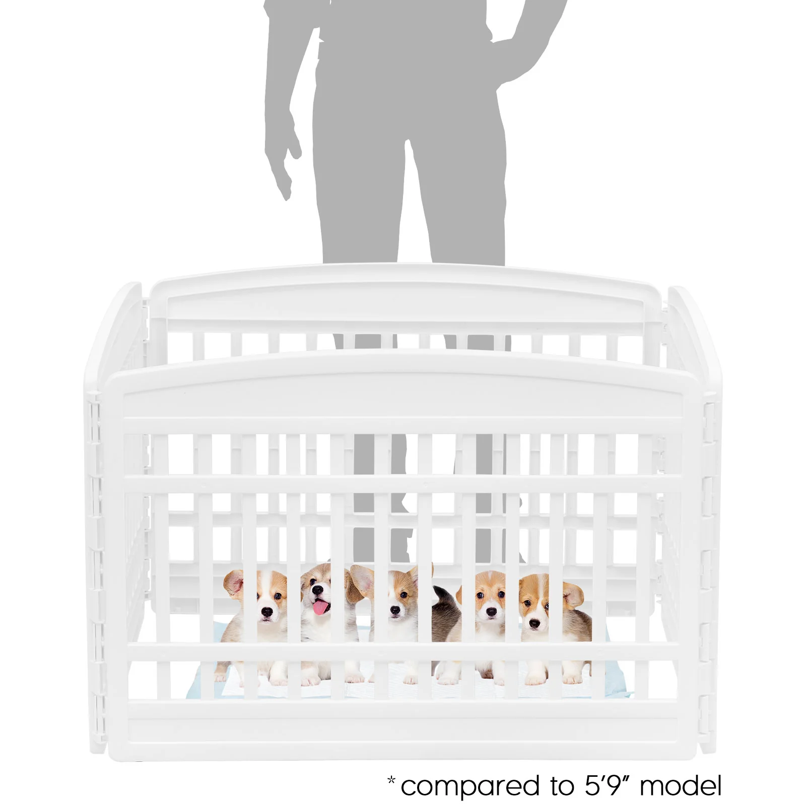 24" Exercise 4-Panel Pet Dog Playpen without door - Image 8