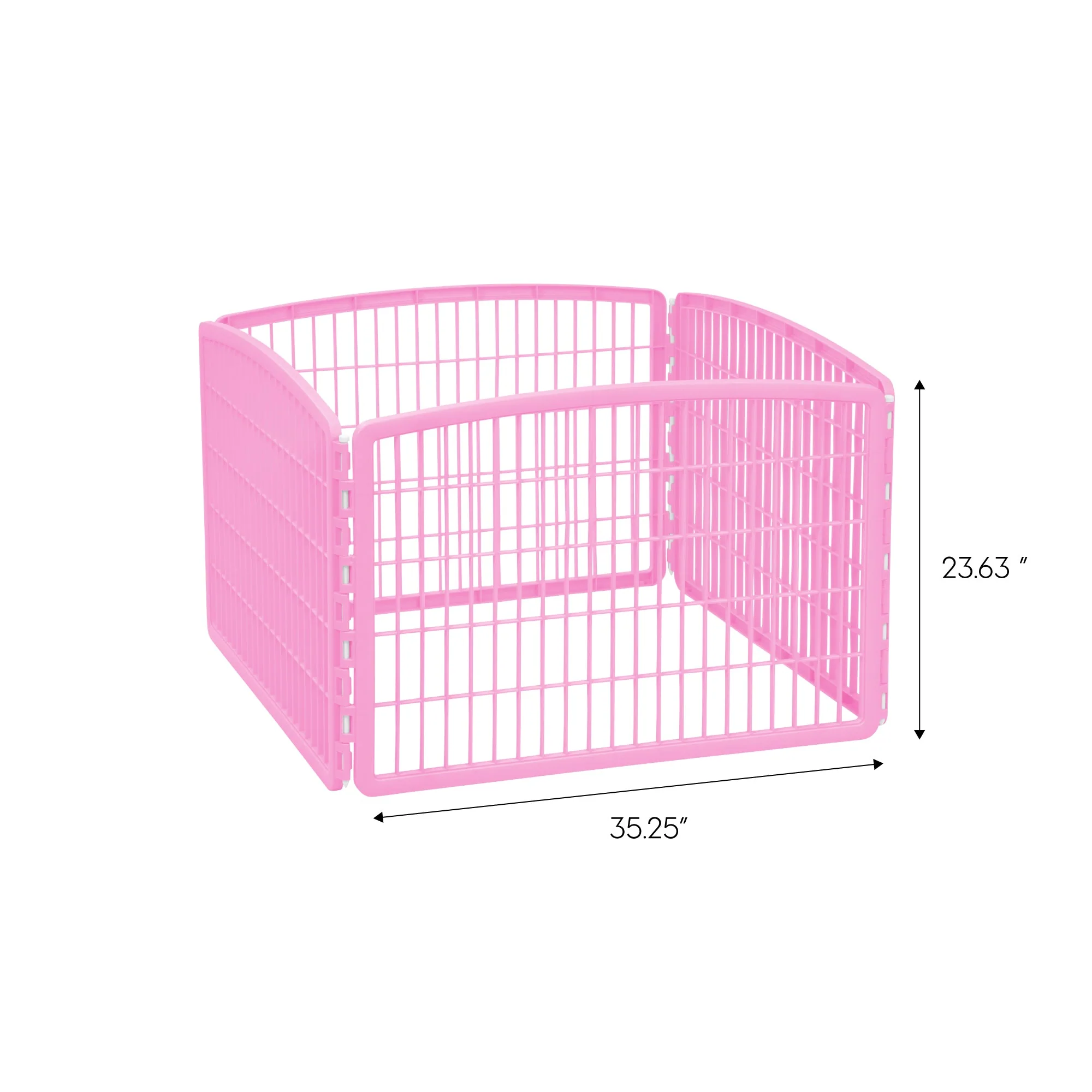 24'' Exercise 4-Panel Pet Playpen without Door, Pink - Image 7