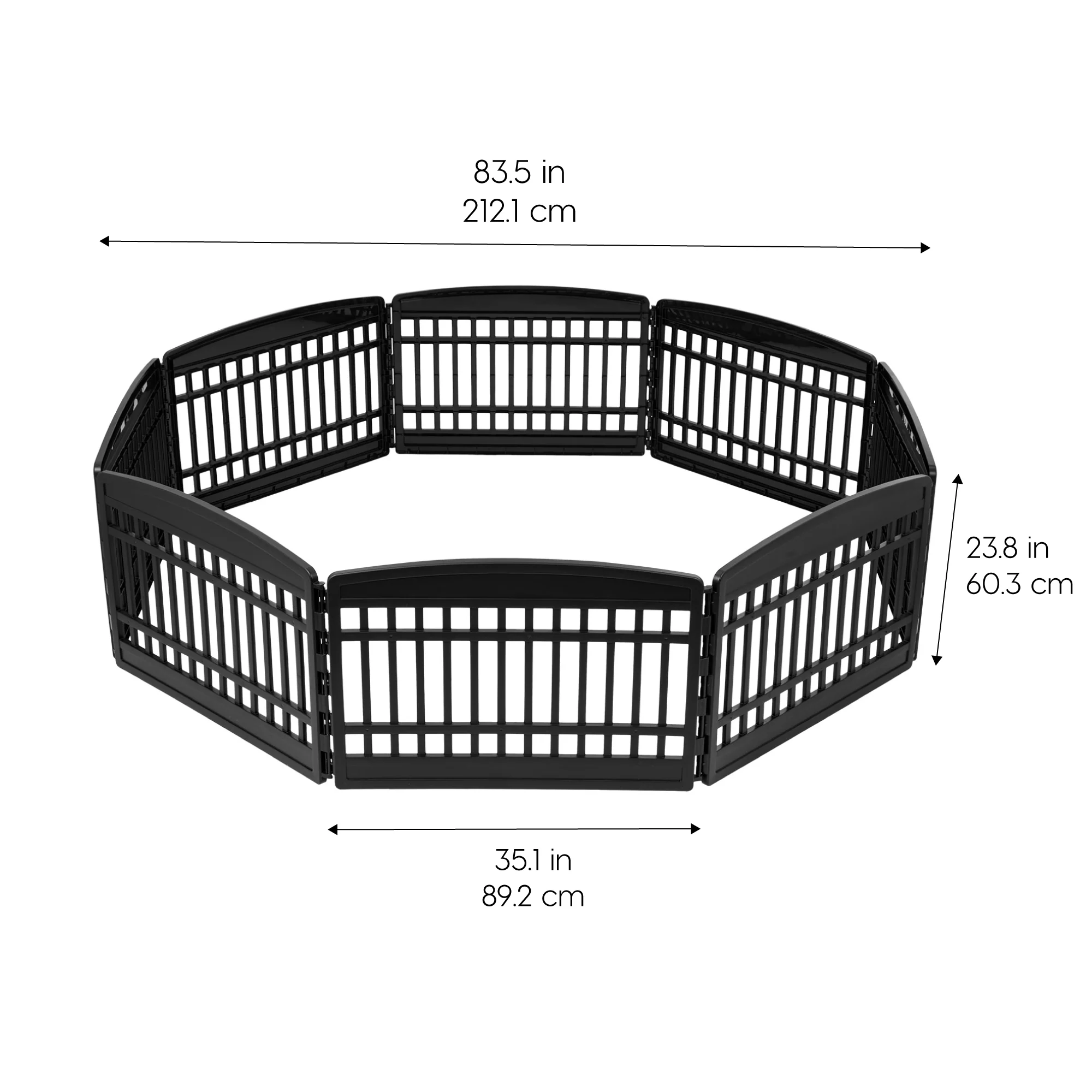 24" Exercise 8-Panel Pet Playpen without door - Image 3