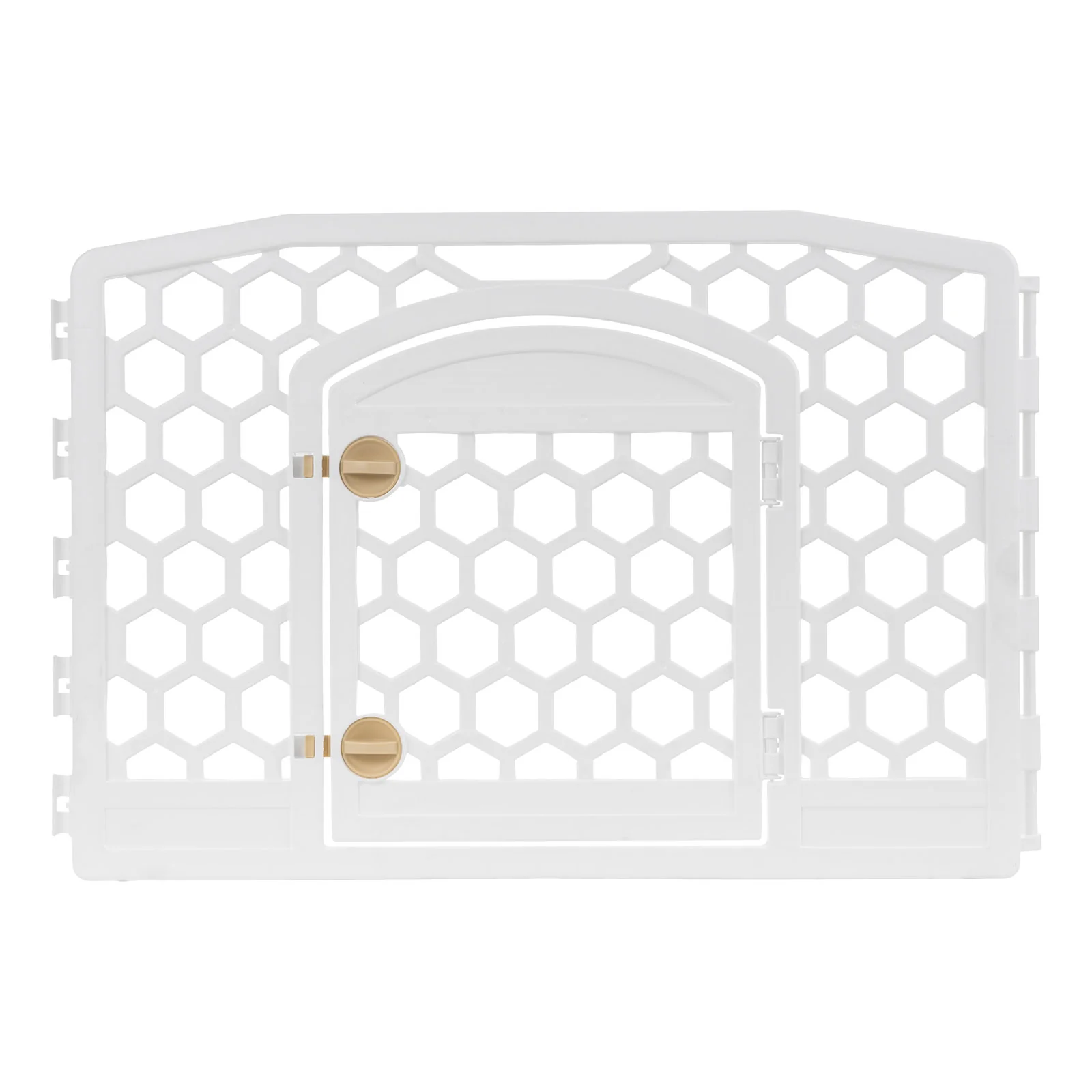 24-inch Exercise Pet Playpen with Door, White - Image 6