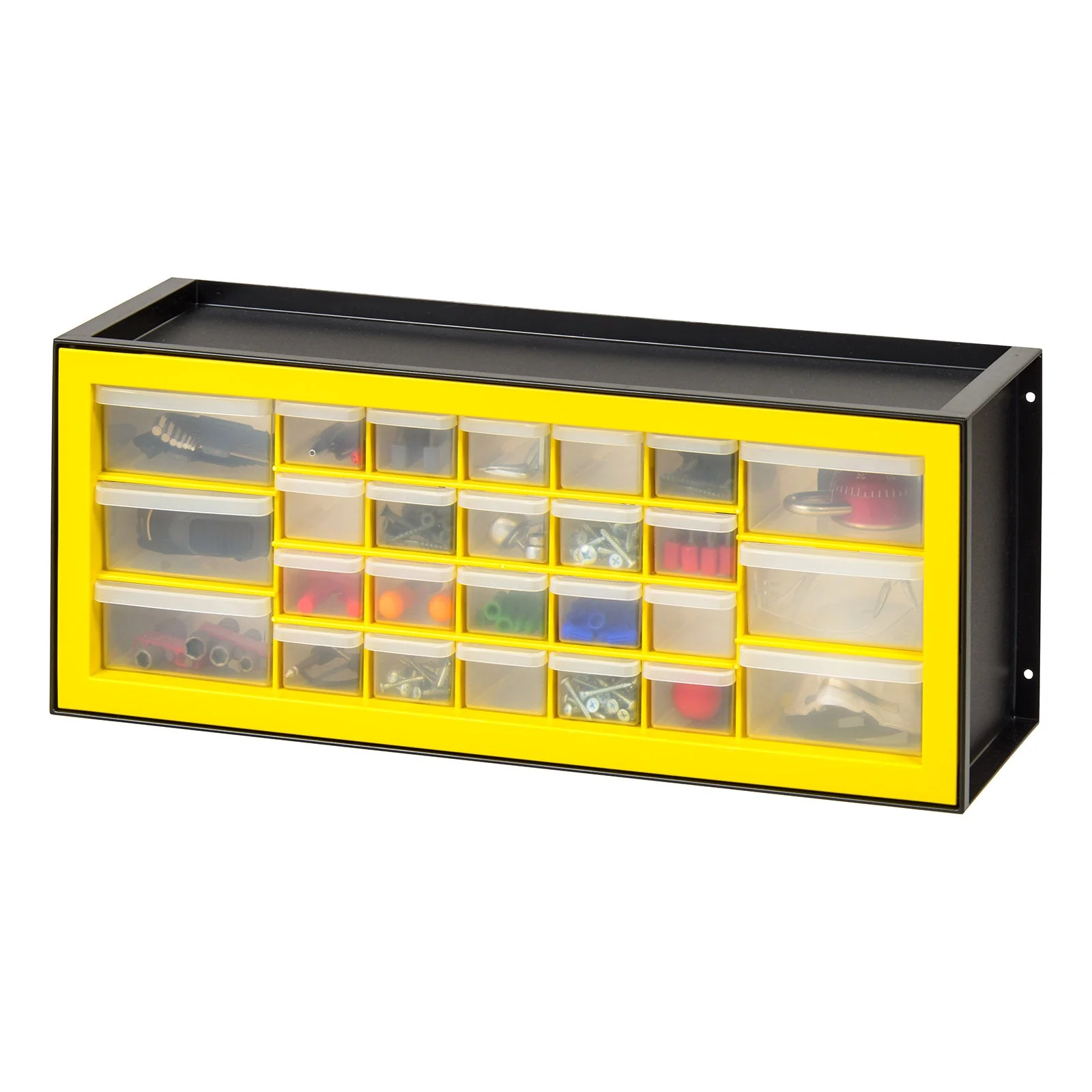 26 Drawer Parts Cabinet, Black/Yellow - Image 2