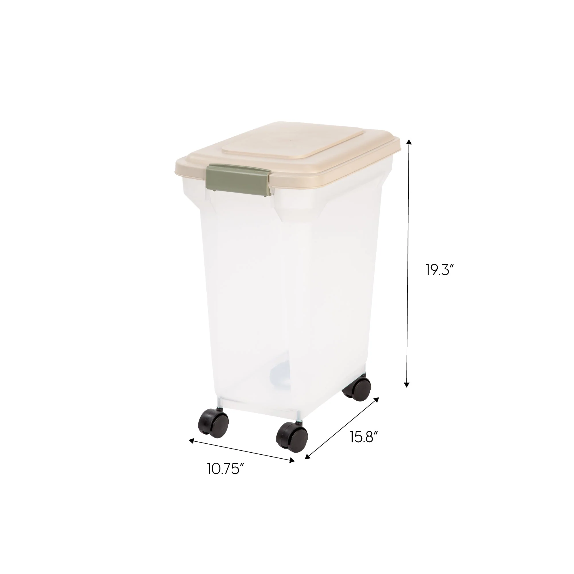 28 Quart WeatherPro® Airtight Pet Food Container, Almond - Image 7