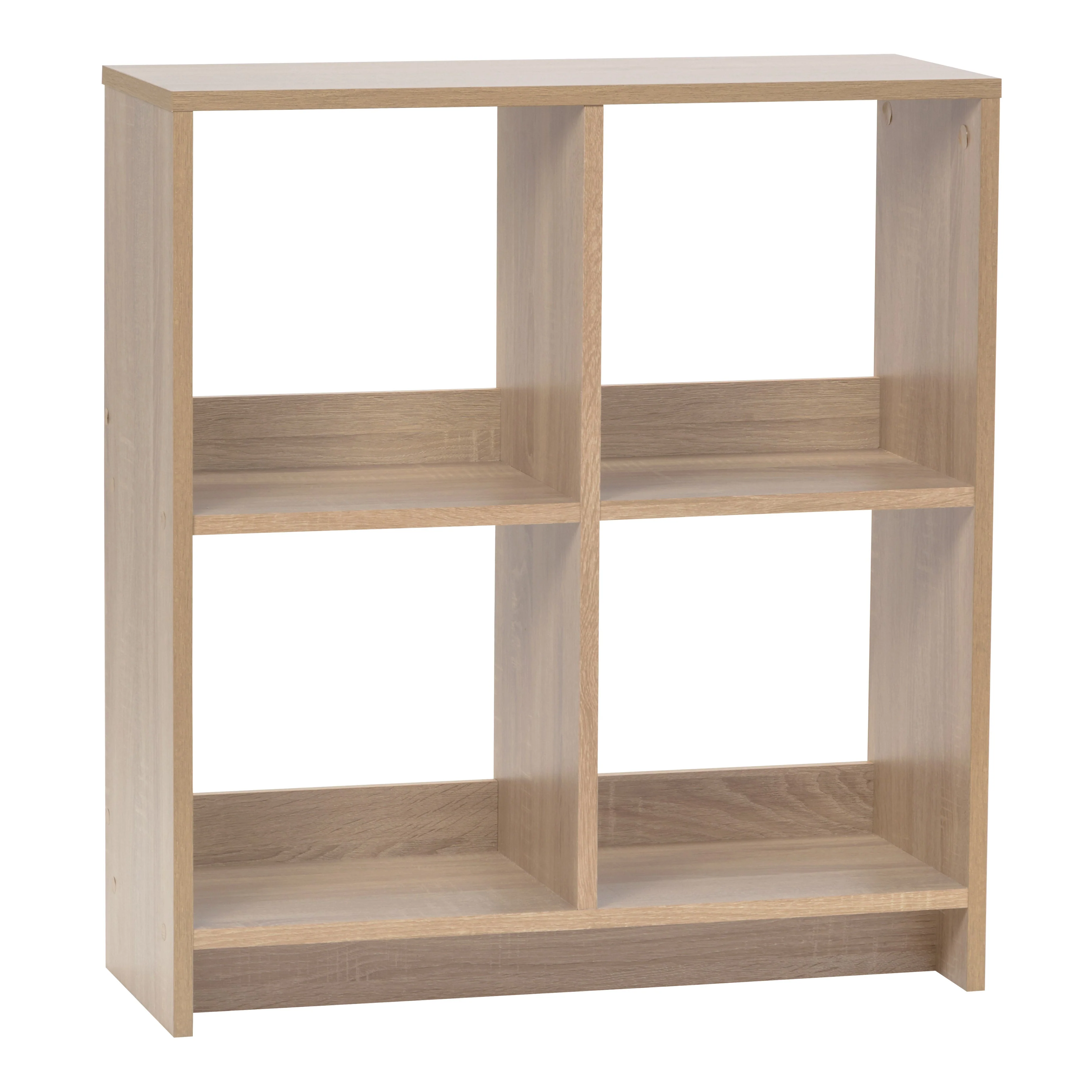 29.8 in. H x 27 in. W x 10 in. D Ash Brown Heavy-Duty Decorative 4 Cube  Organizer - Image 2