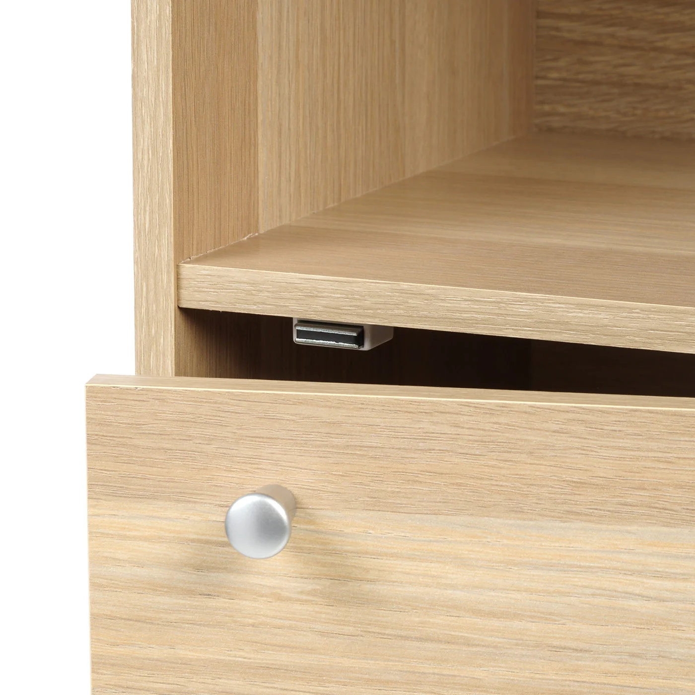 3-Door Wood Storage Shelf, Light Brown - Image 6