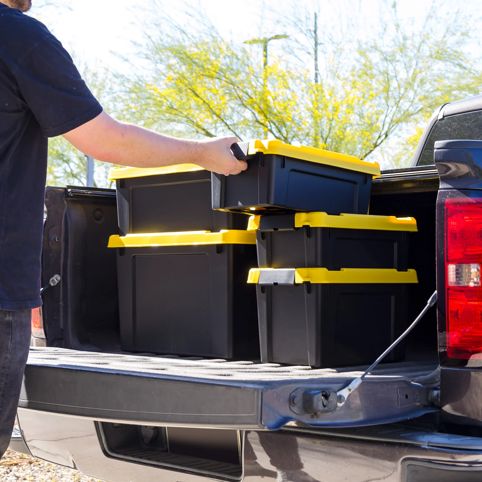 3 Gal. Plastic Storage Bins with Lids, Latching Totes, Heavy Duty Containers 5Pk - Image 5
