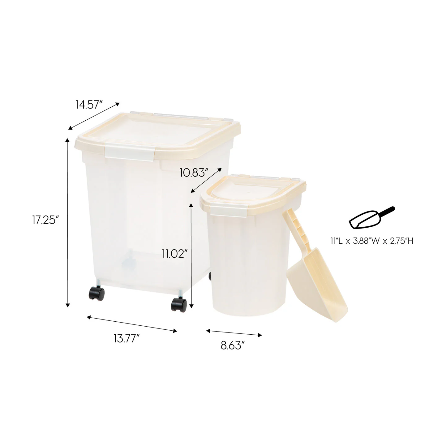 3-Piece  WeatherPro® Airtight Food Container Combo, White - Image 5