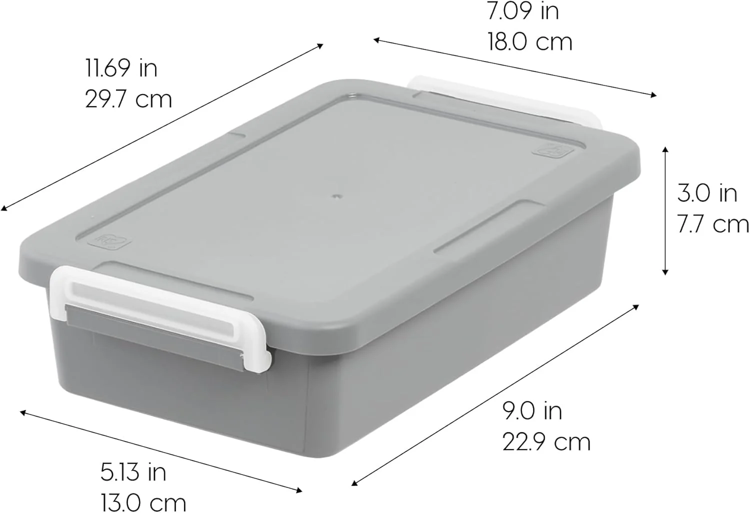 3 Qt. Plastic Craft Storage Container Bins with Lids, 4 Pack - Image 2