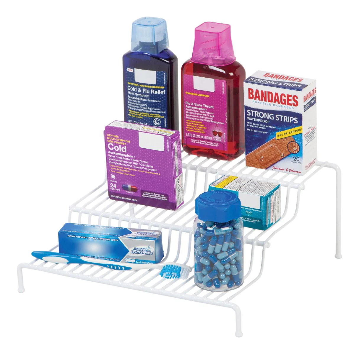 3-Tier Cabinet Organizer, White - Image 8