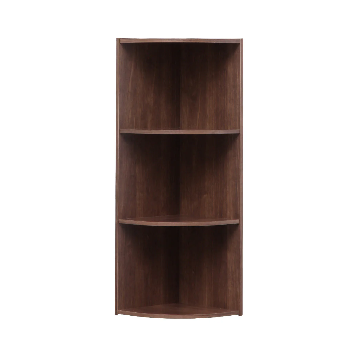 3-Tier Corner Curved Shelf Organizer, Brown - Image 7