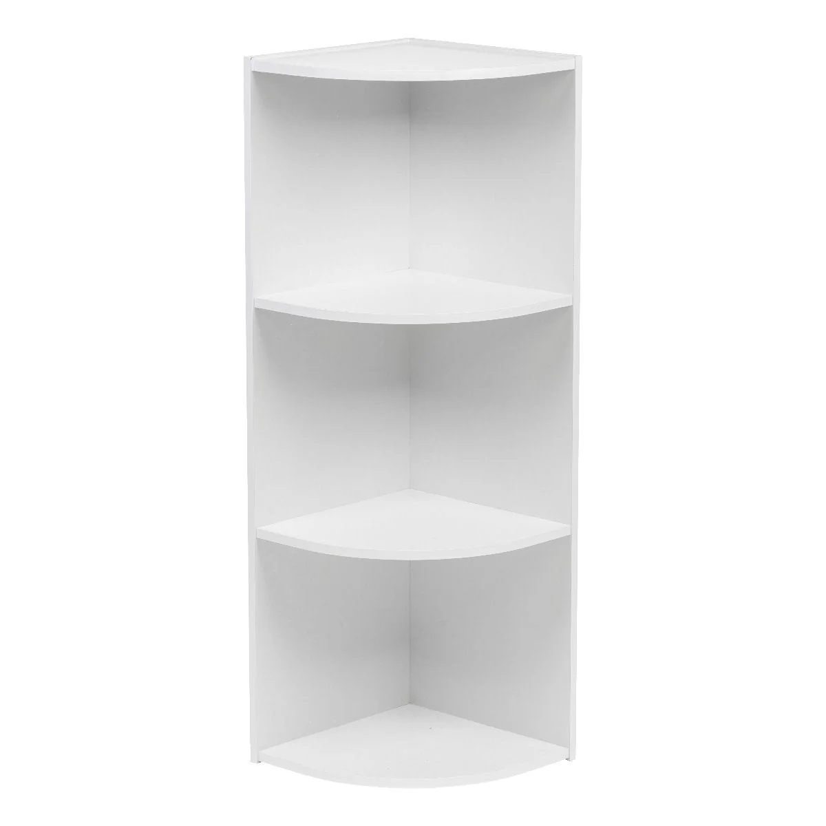 3-Tier Corner Curved Shelf Organizer, White - Image 5