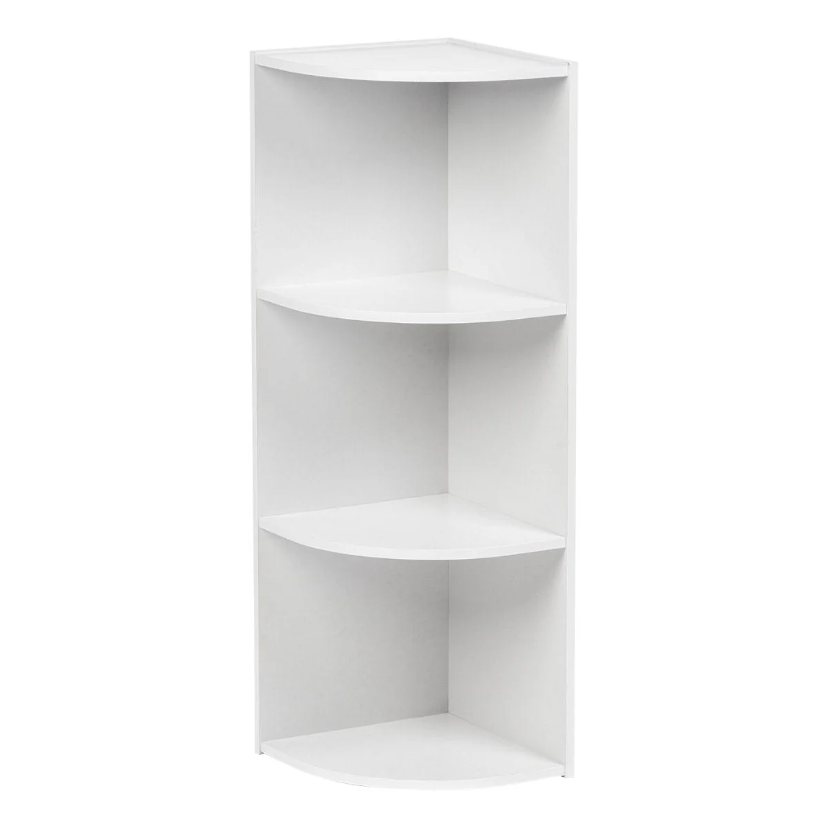 3-Tier Corner Curved Shelf Organizer, White - Image 6