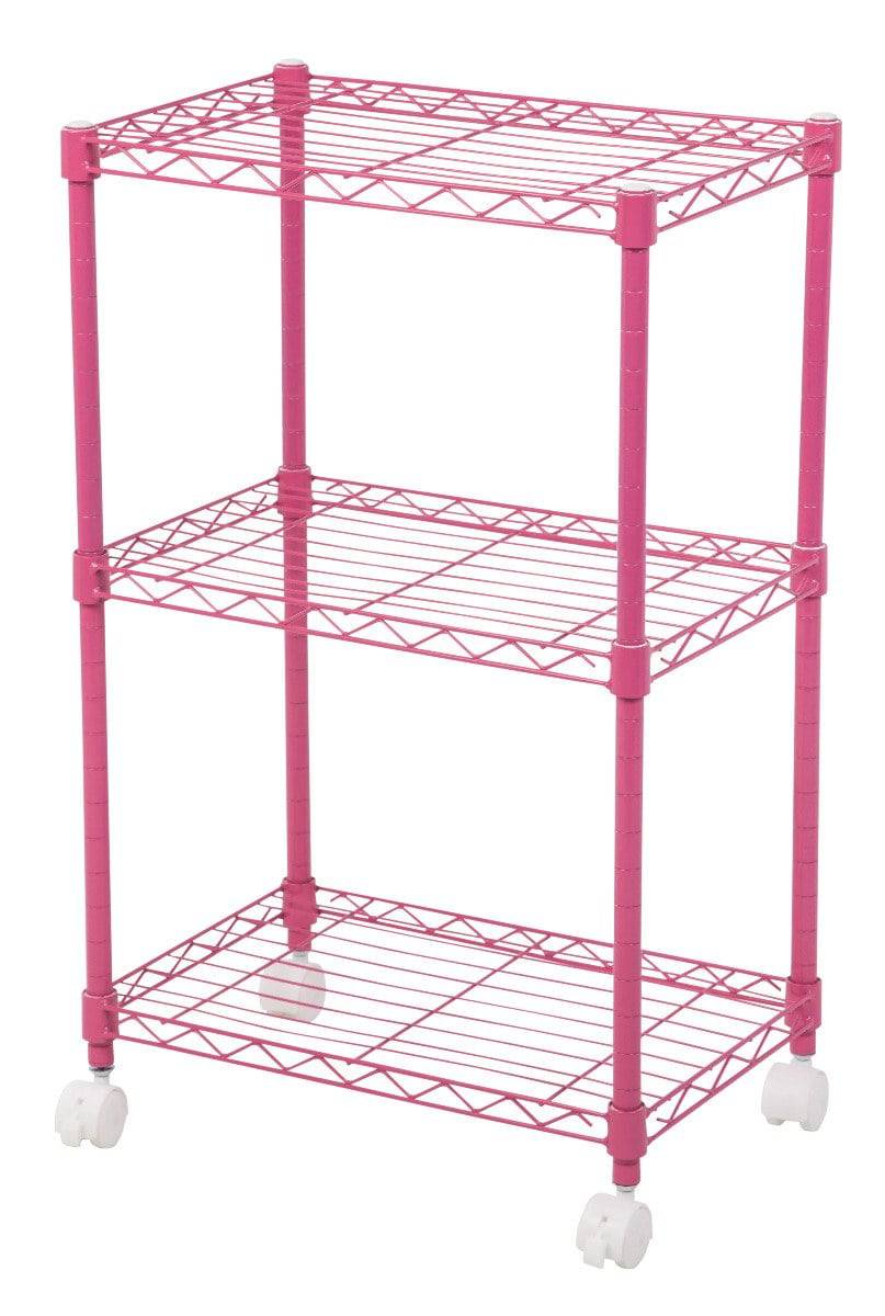 3-Tier Wire Shelf with Casters