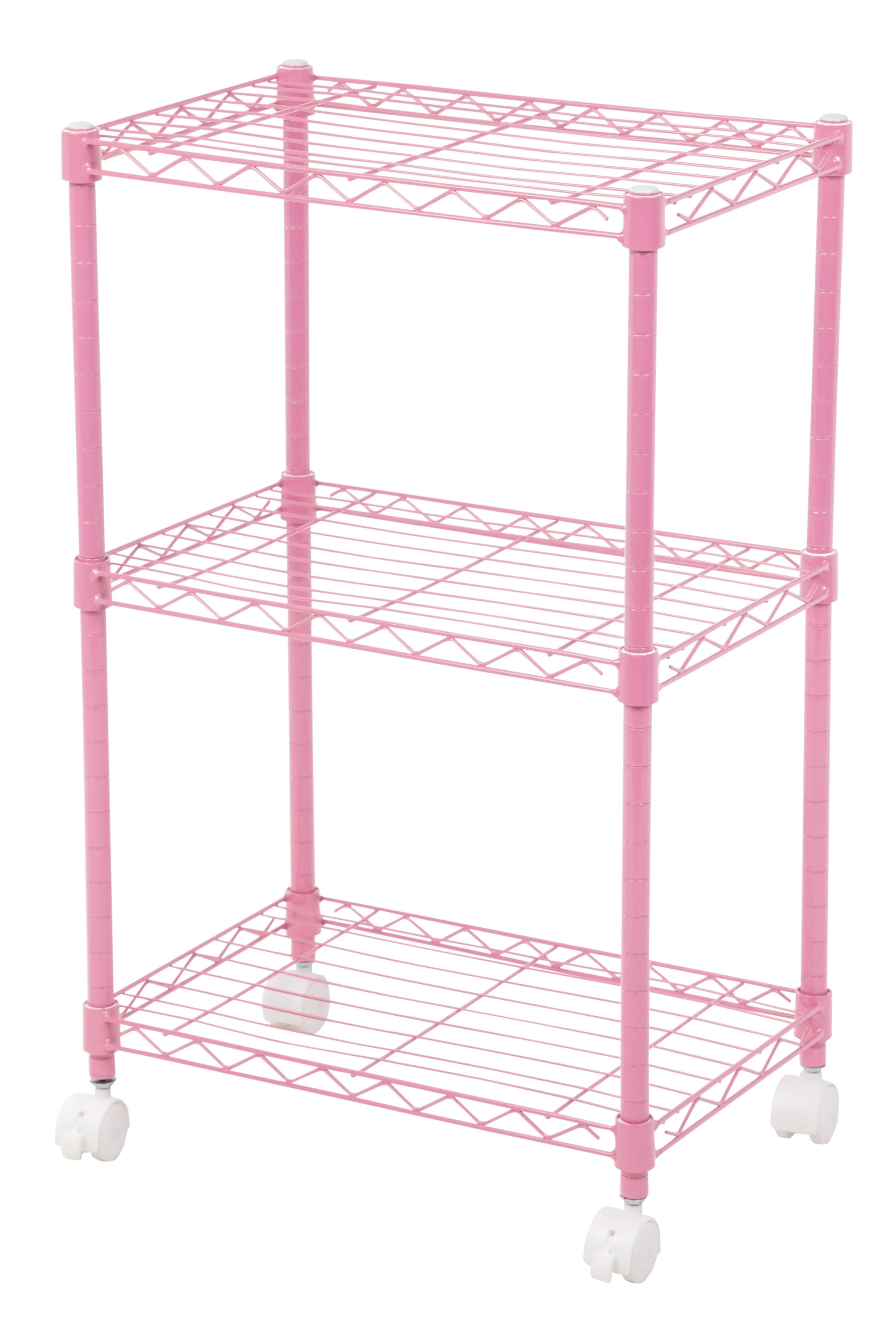 3-Tier Wire Shelf with Casters - Image 2