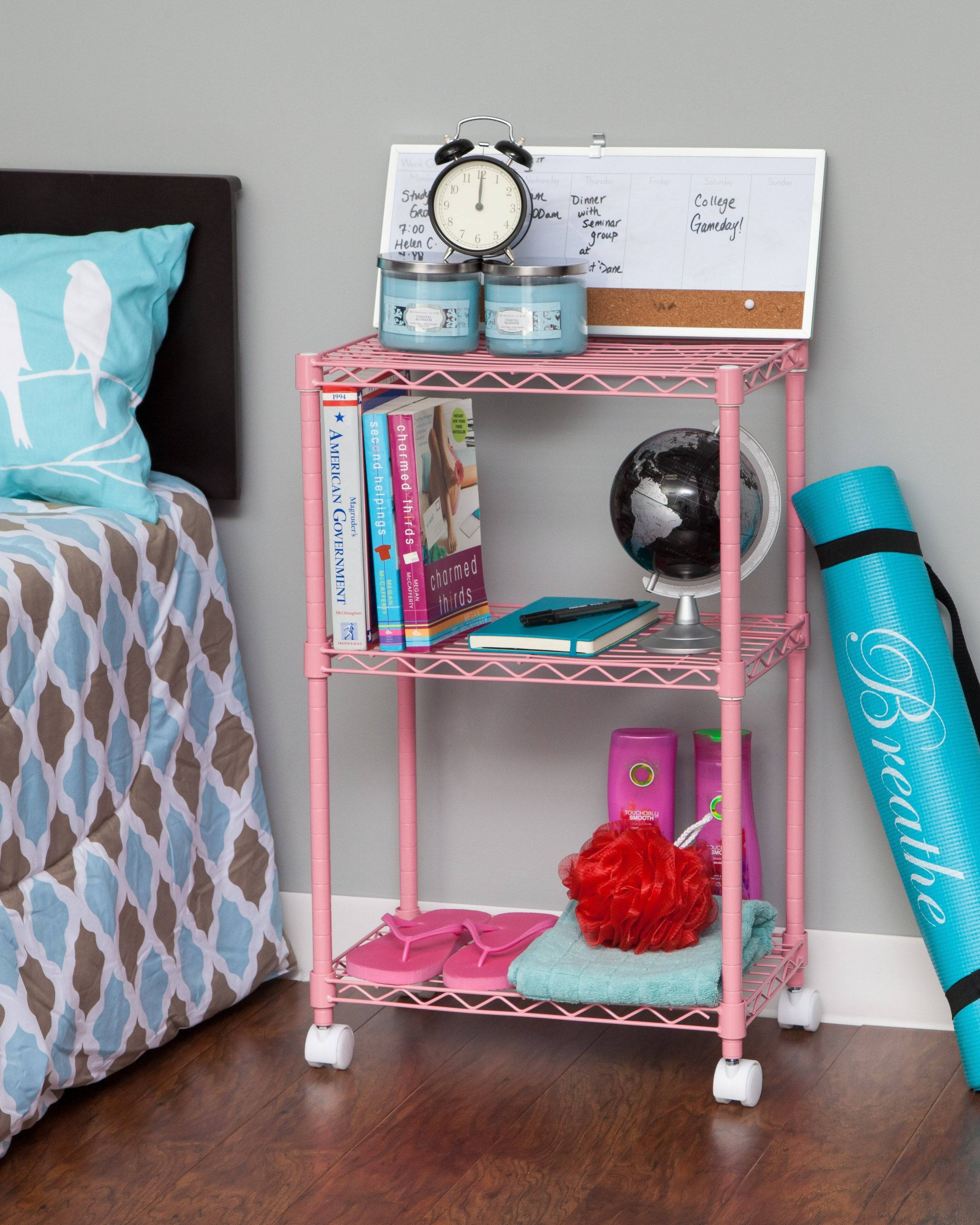 3-Tier Wire Shelf with Casters - Image 3