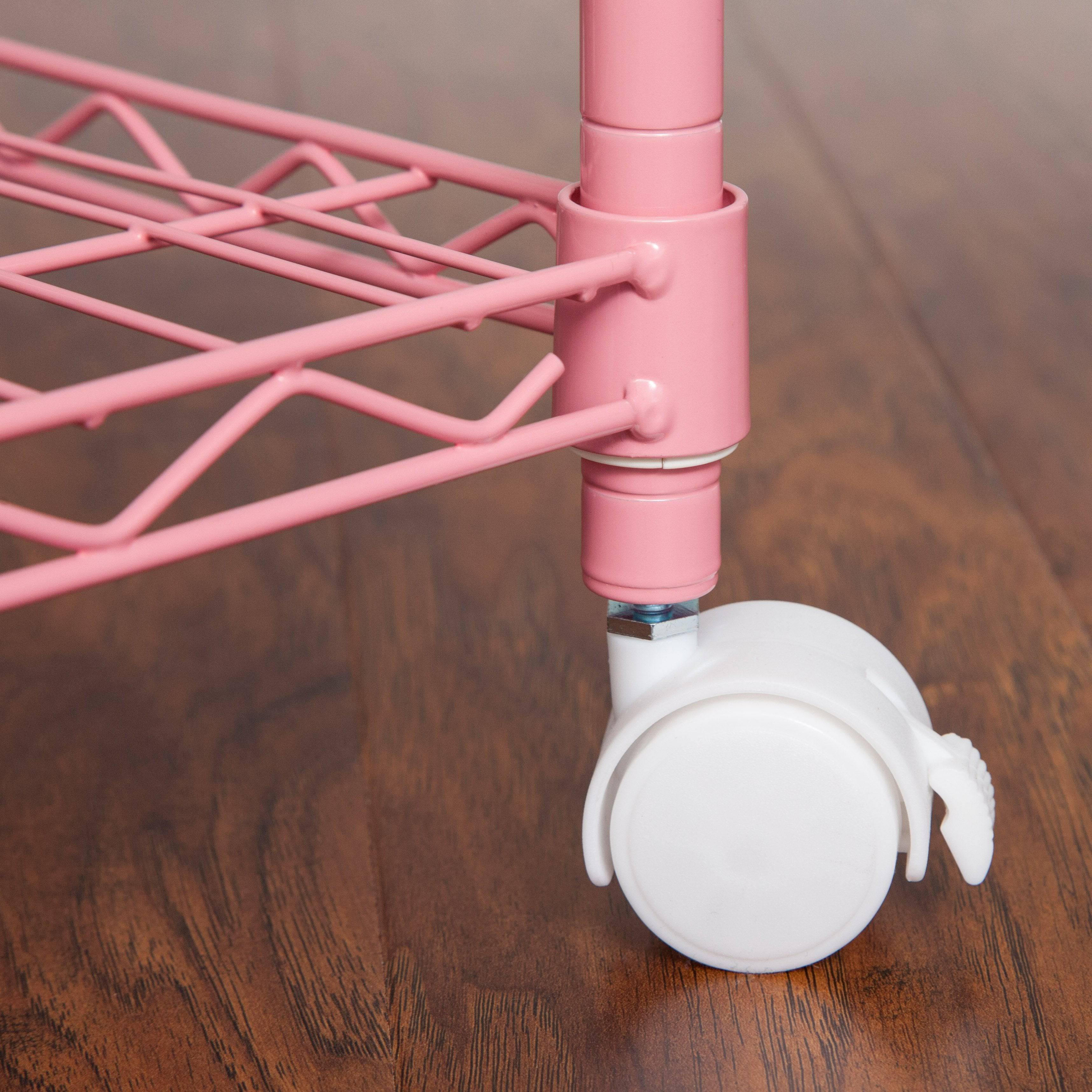 3-Tier Wire Shelf with Casters - Image 4