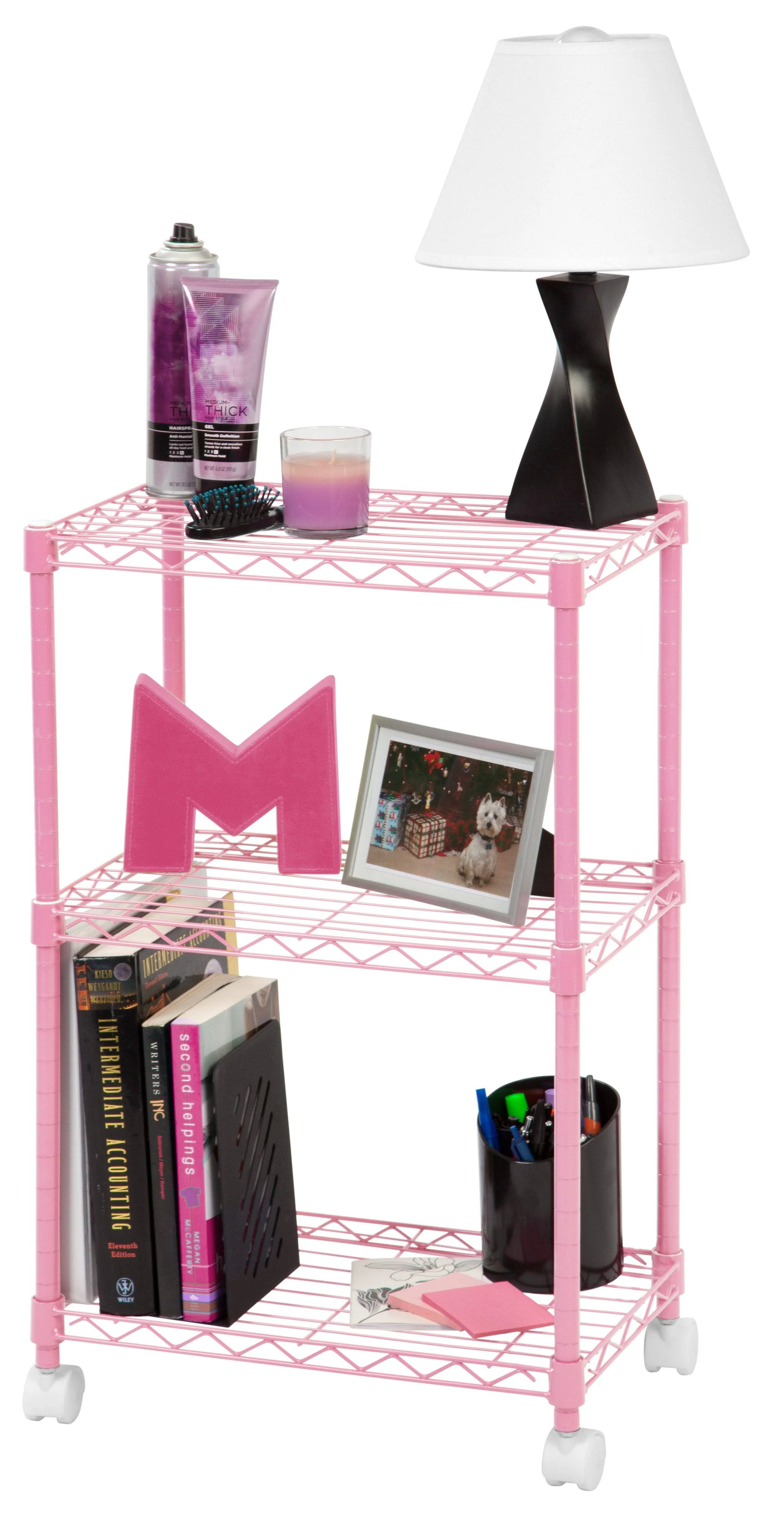 3-Tier Wire Shelf with Casters - Image 5