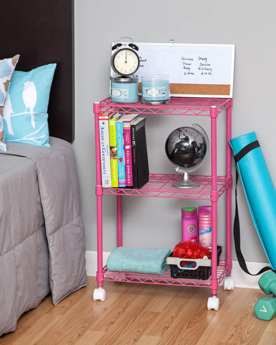 3-Tier Wire Shelf with Casters - Image 7