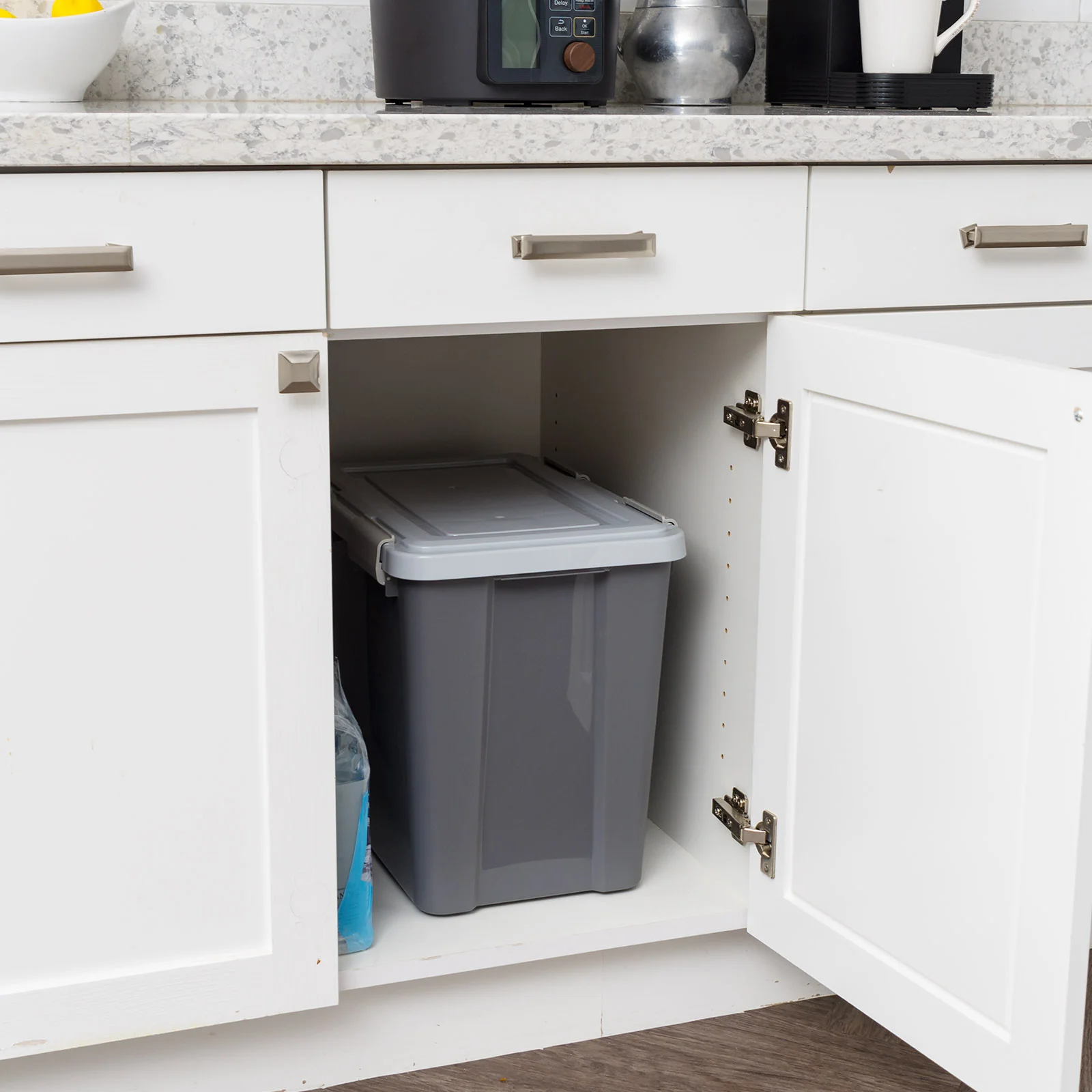 30 Lbs. Airtight Pet Food Container | Dog & Cat Food Storage Bin with Scoop - Image 5