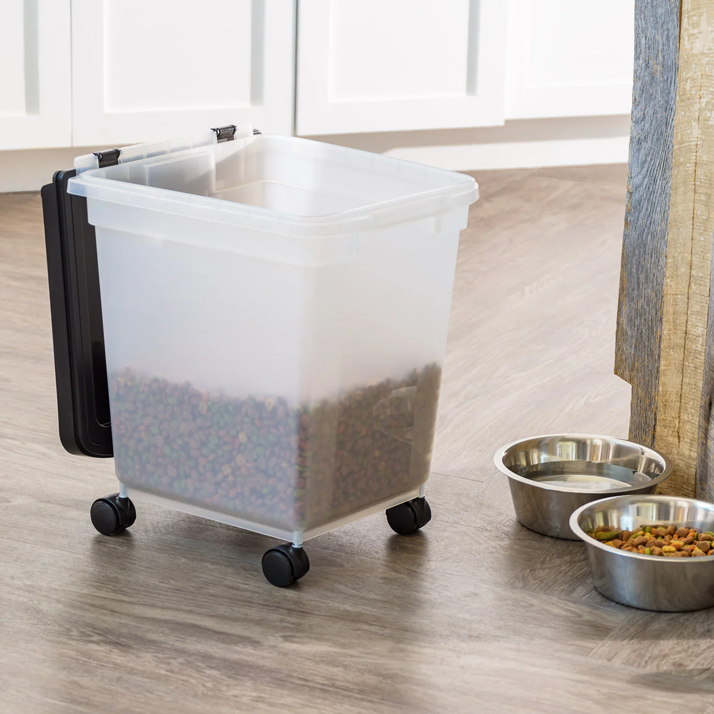 32.5 Quart WeatherPro® Airtight Pet Food Container, Black Lid - Image 9