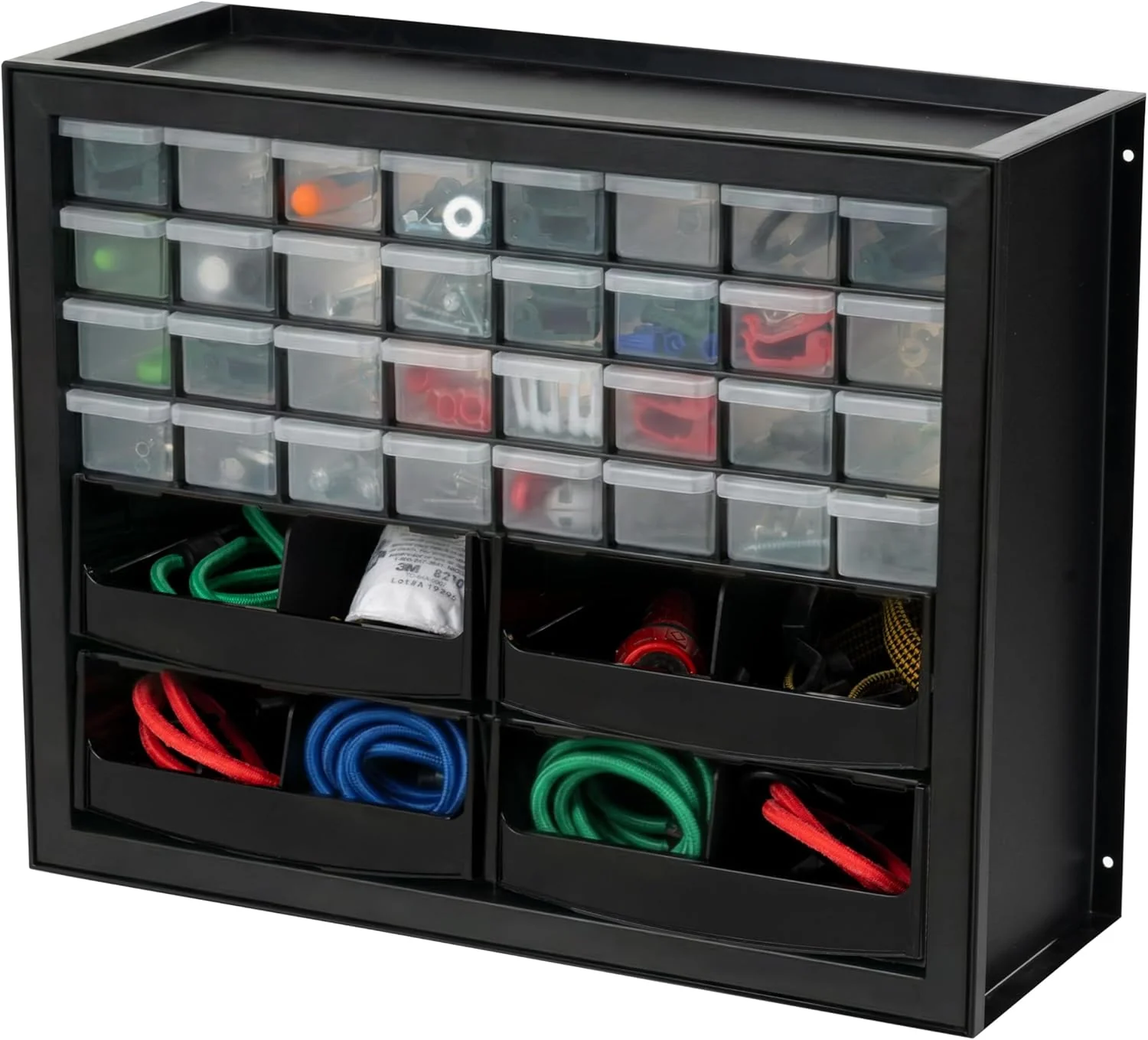 32-Drawer Organizer with 4 Bins and Dividers