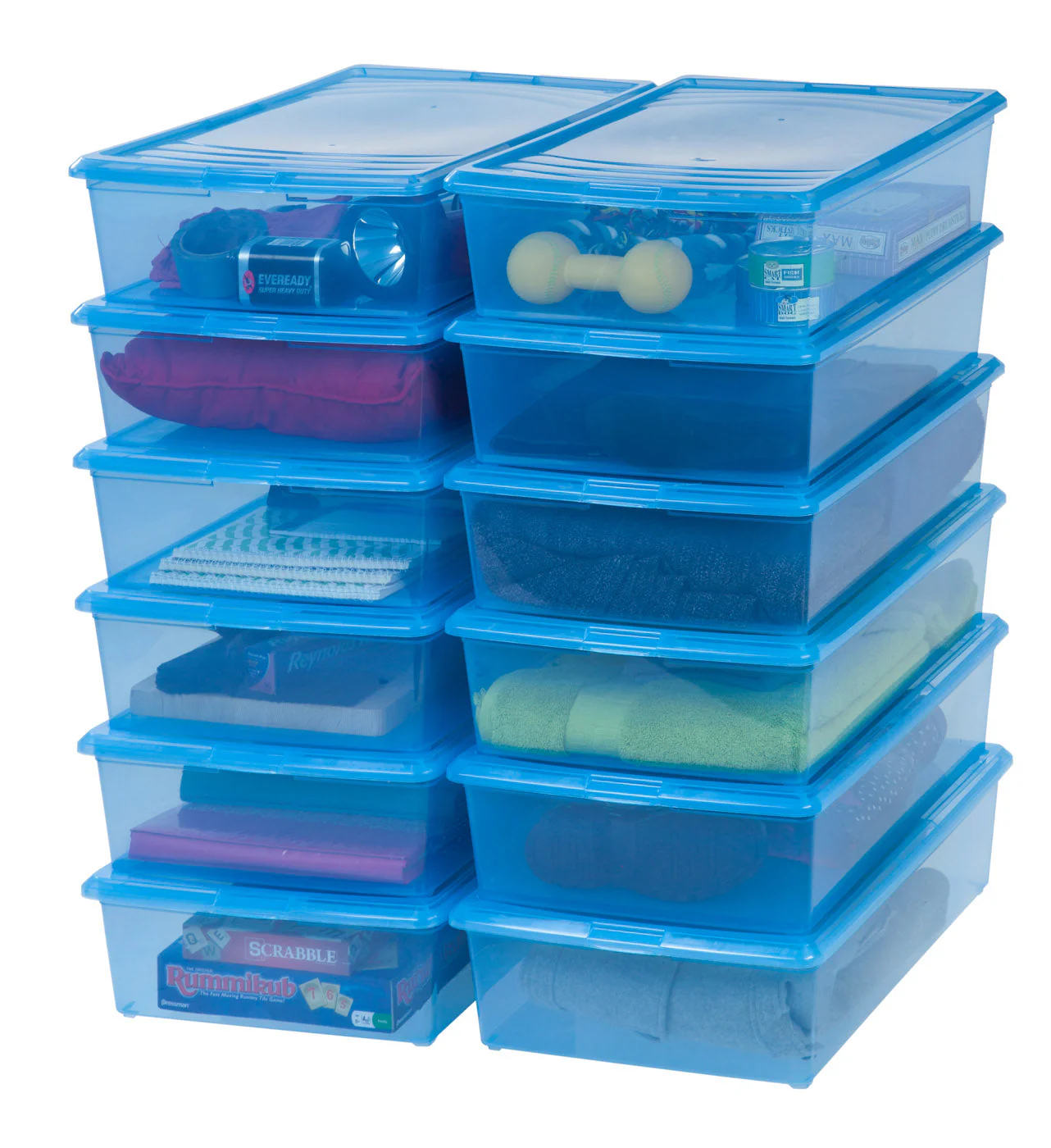 33 Quart Modular Storage Box, Clear - Image 4