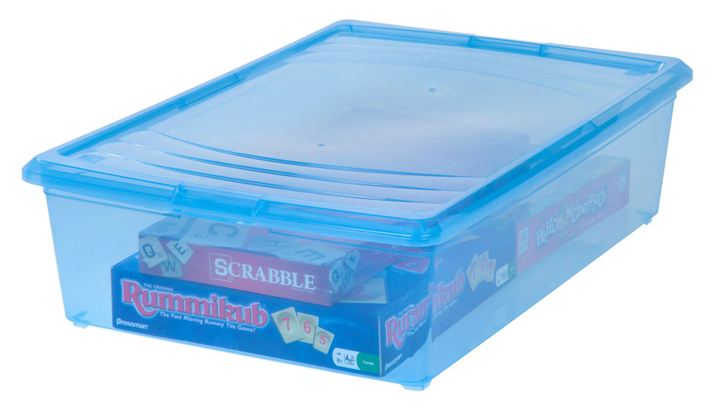33 Quart Modular Storage Box, Clear - Image 5