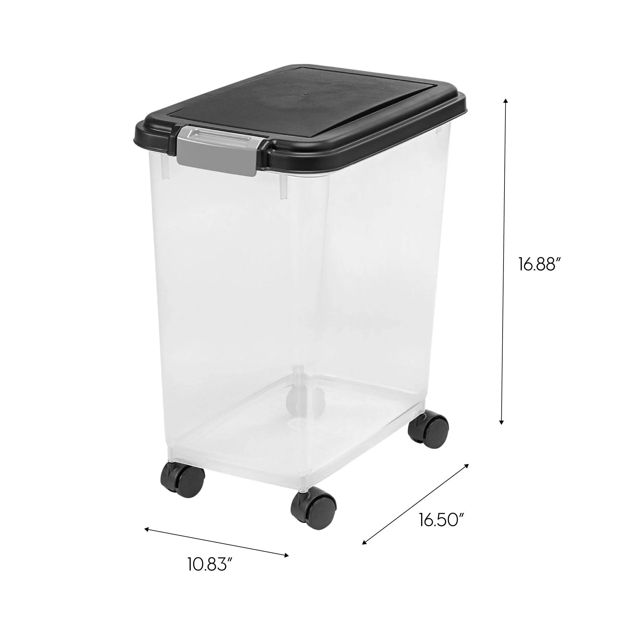 33 Quart WeatherPro® Airtight Pet Food Container, Black Lid - Image 5