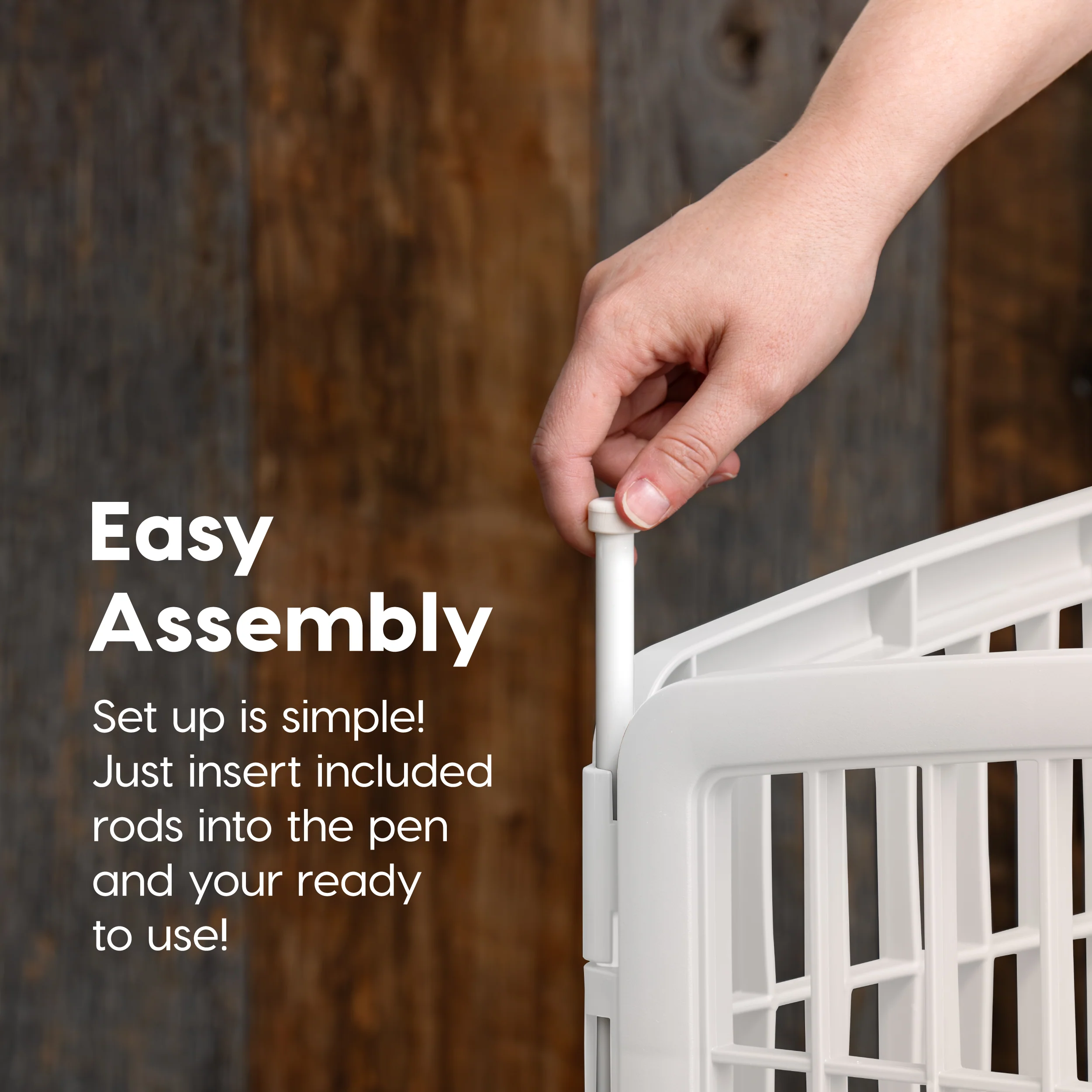 34" Exercise 8-Panel Pet Playpen with Door - Image 4