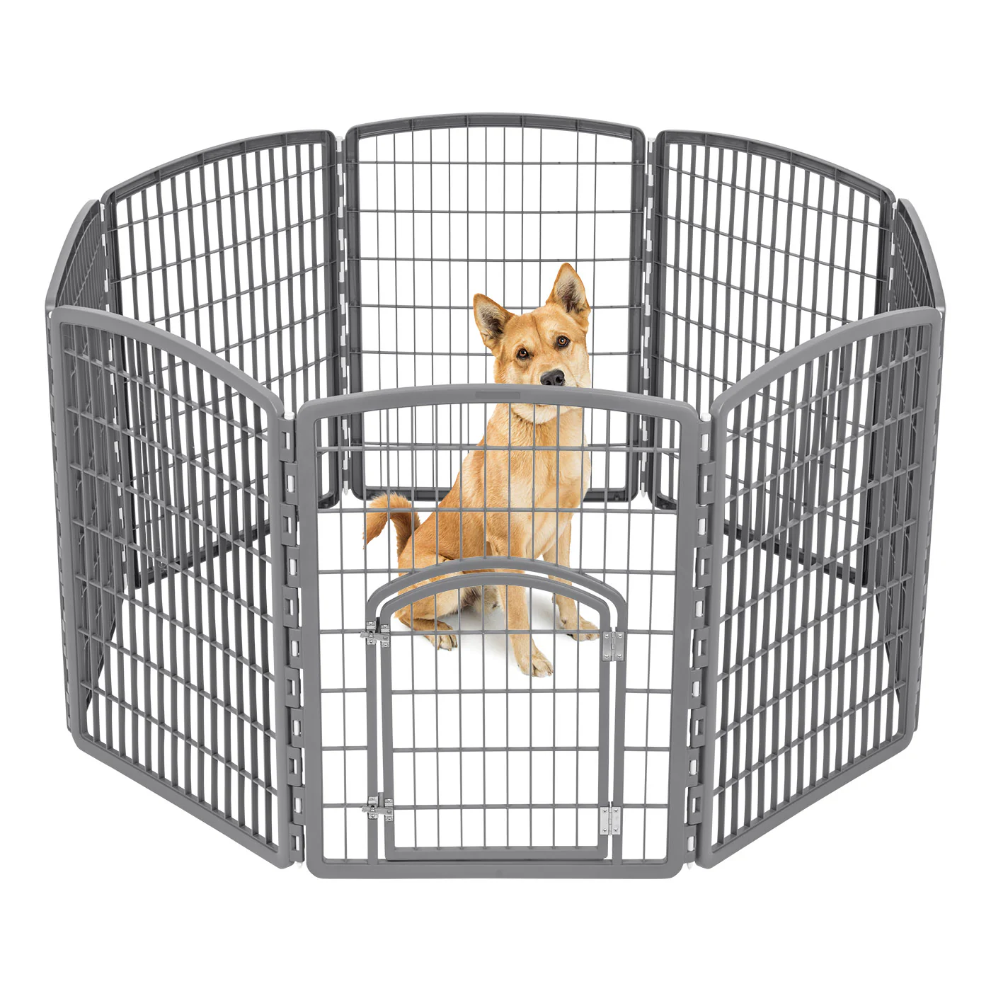 34" Exercise 8-Panel Pet Playpen with Door - Image 6