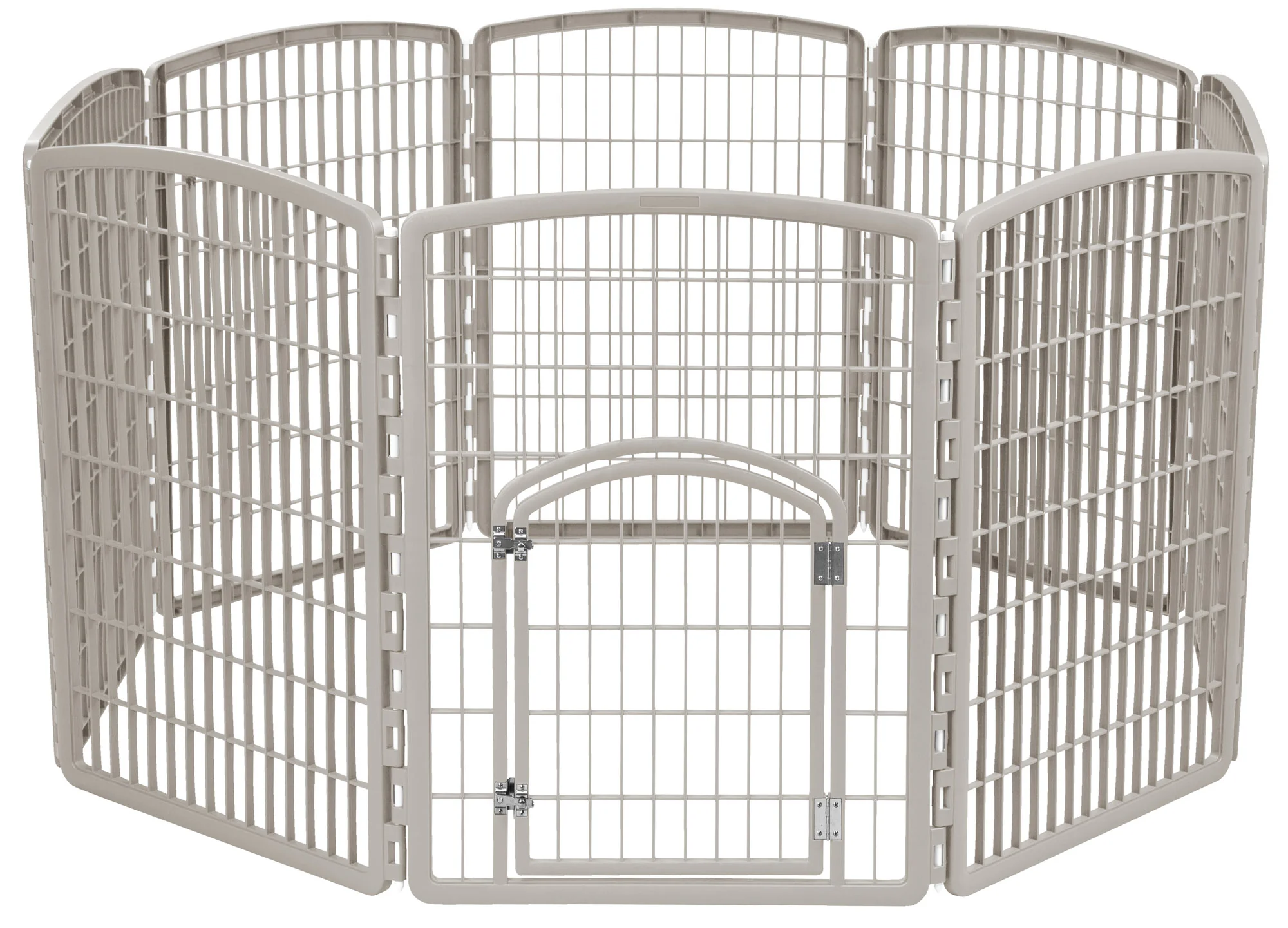 34" Exercise 8-Panel Pet Playpen with Door - Image 9