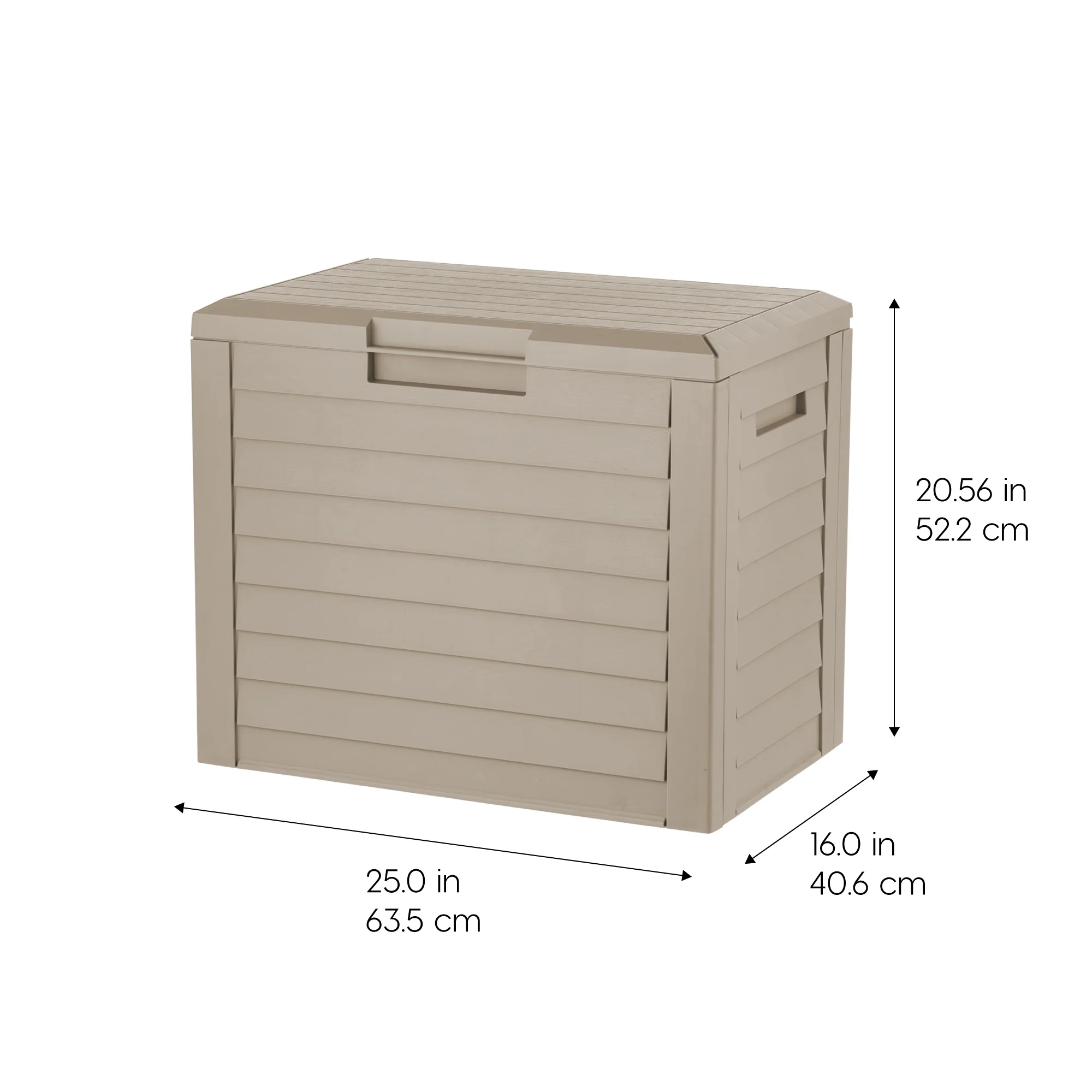 35-Gallon Outdoor Deck Storage Box, Lockable & UV-Protected - Image 3